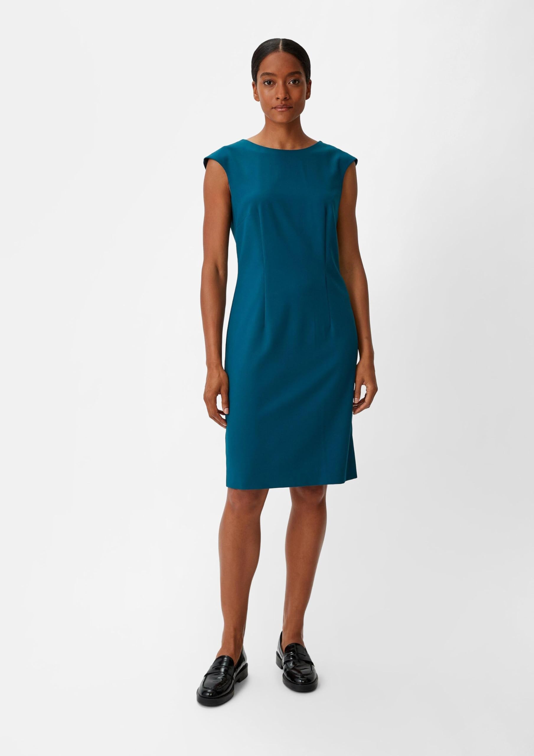 comma-kleid-twill-viskosemix-damenkleid-gr-40-dunkelt-rkis image 5