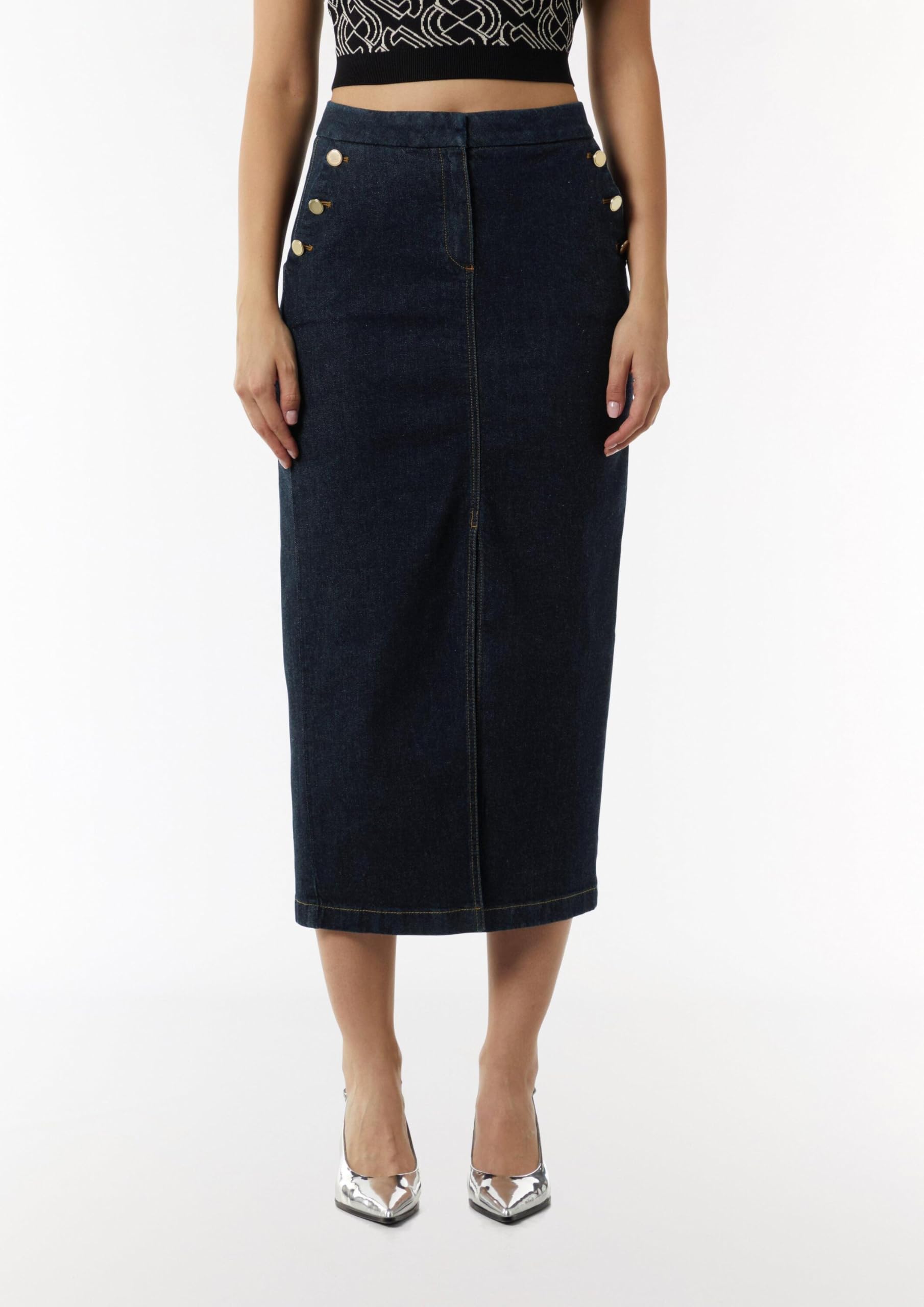 comma-denimrock-gr-e-40-dunkle-waschung-kn-pfe image 5