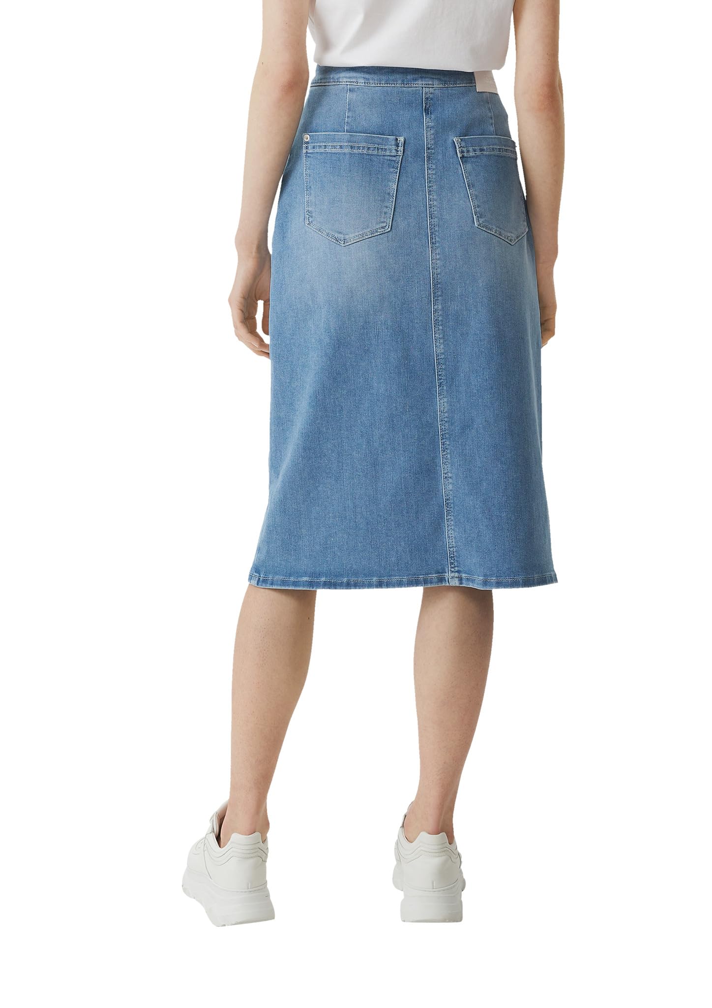 comma-midi-rock-denim-blau-gr-34-damen image 2