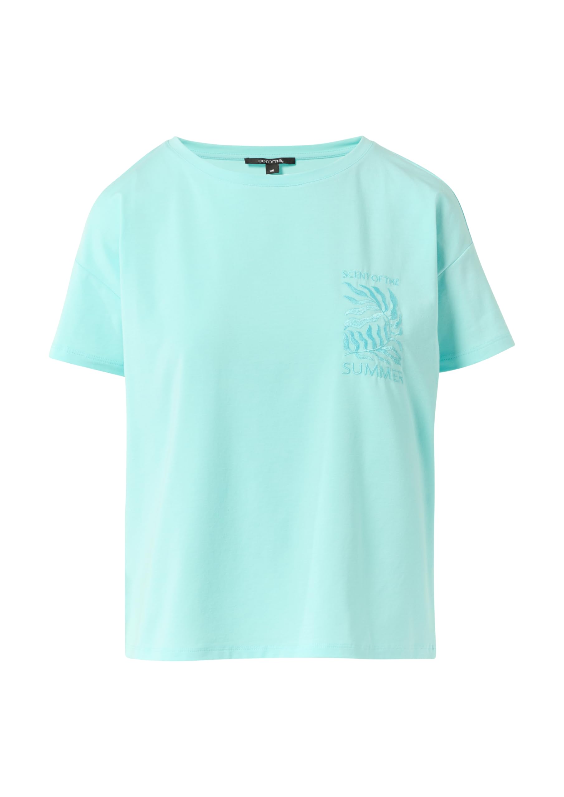 comma-t-shirt-t-rkis-6040-modalmix-shirt image 8