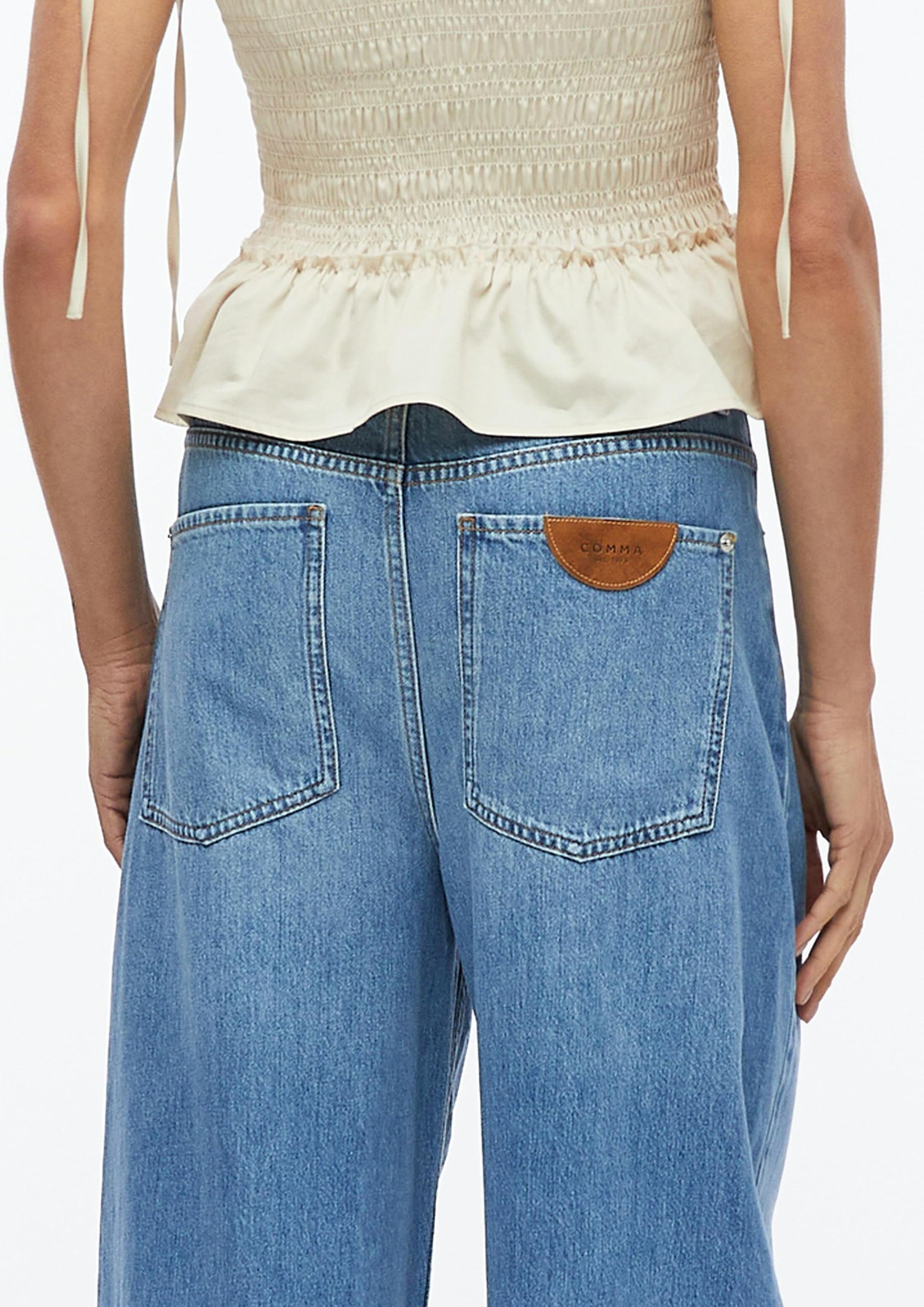 comma-jeans-barrel-leg-mid-rise-gr-e-38-blau image 3