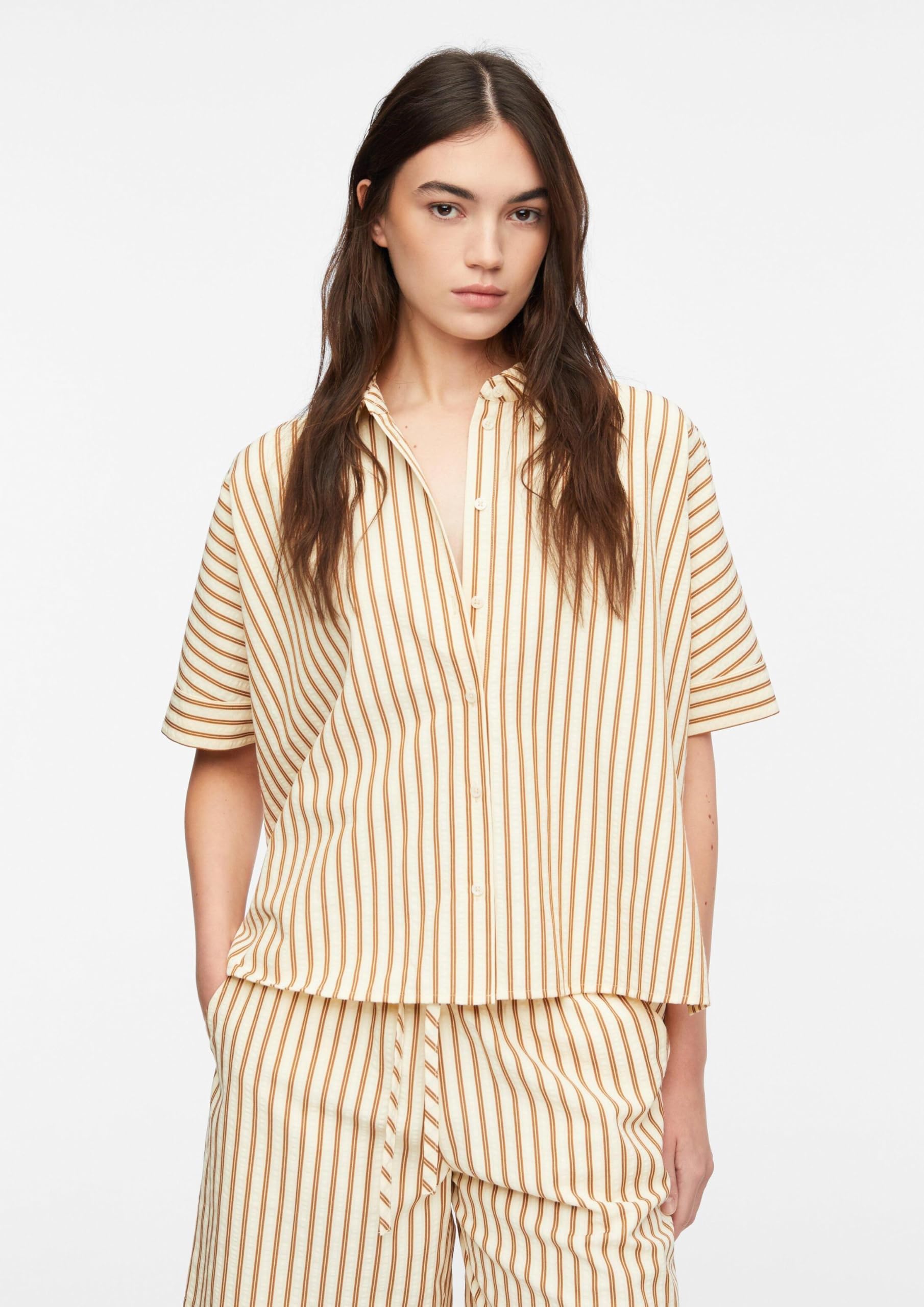 comma-blouses-bluse-2180573-kurzarm-gr-34-basic image 3