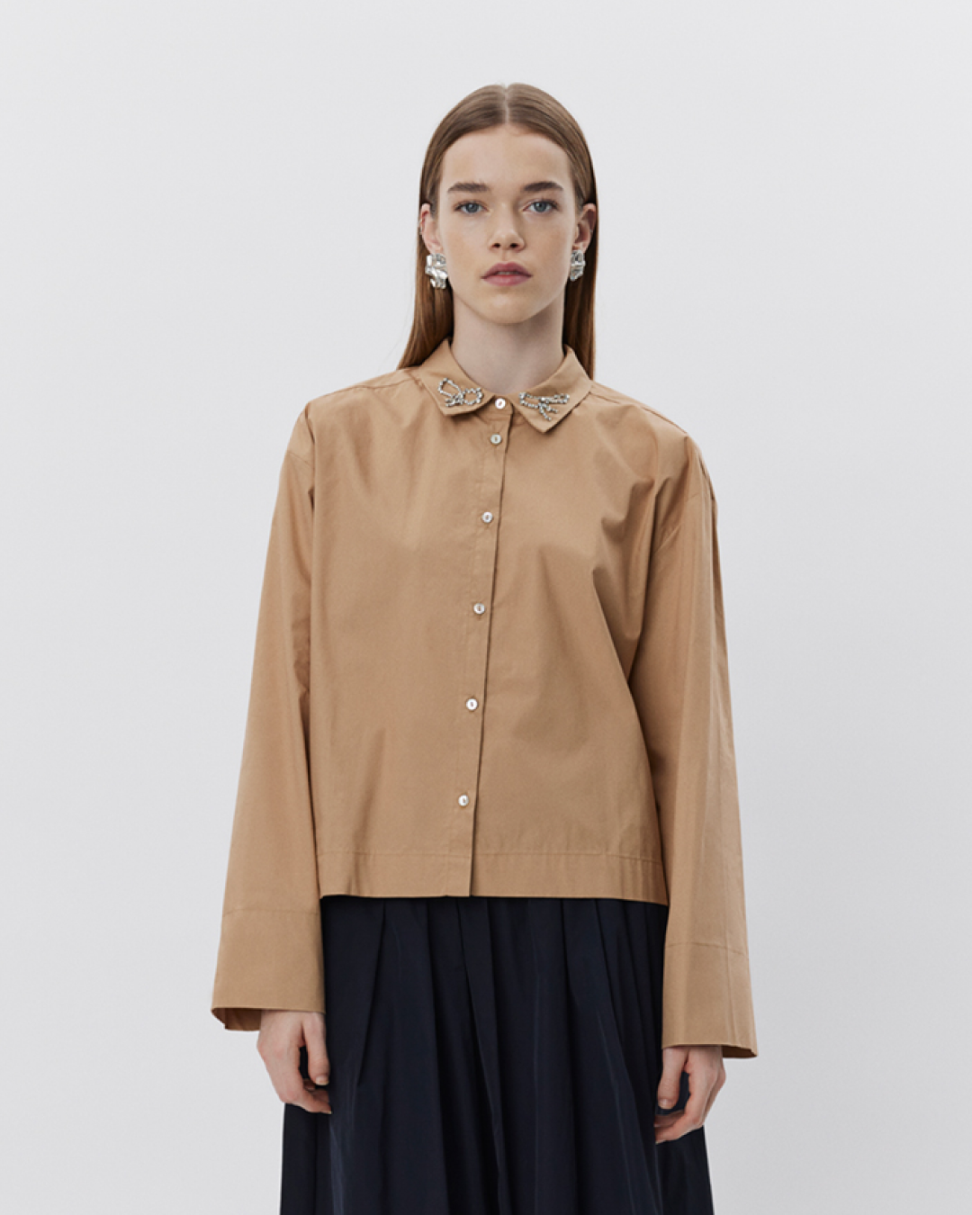 sofie-schnoor-women-ellidasw-bluse-camel-baumwolle-schleife image 5
