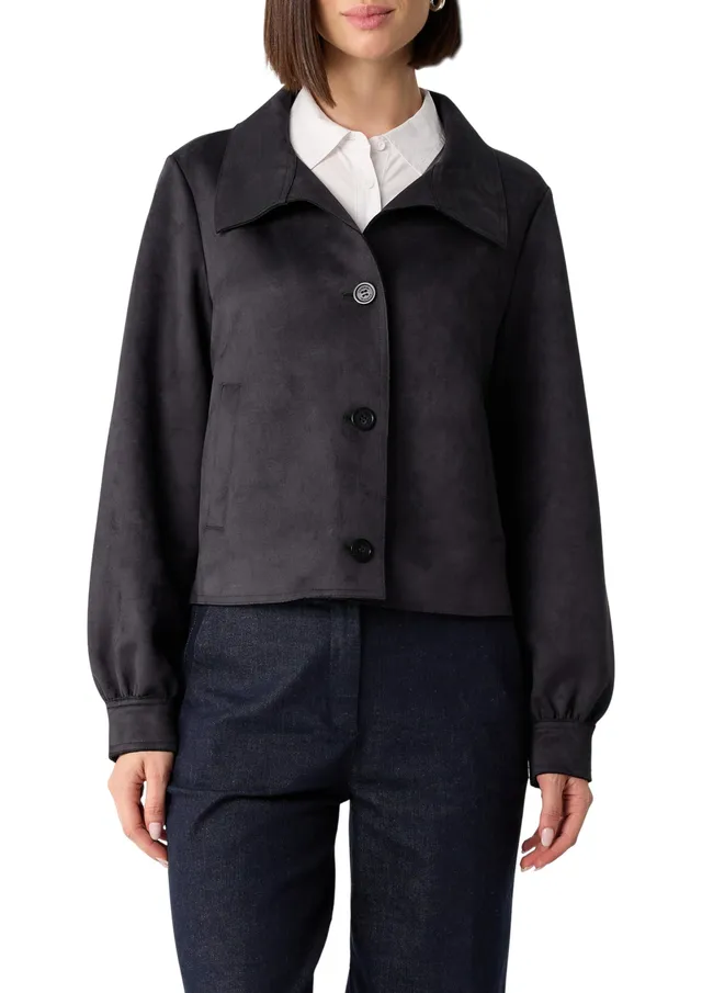 comma-velourslederoptik-jacke-kurzjacke-gr-e-34-ballon-rmel image 1