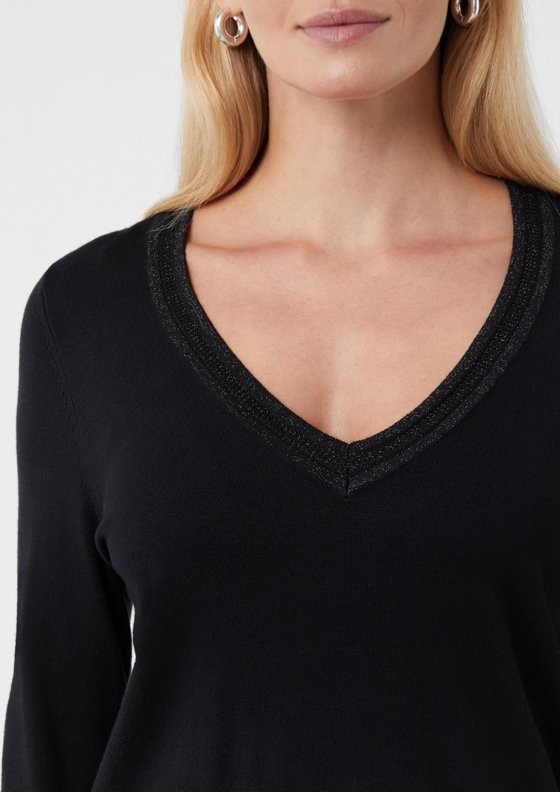 comma-feinstrickpullover-petrol-glitzergarn-langarm image 4