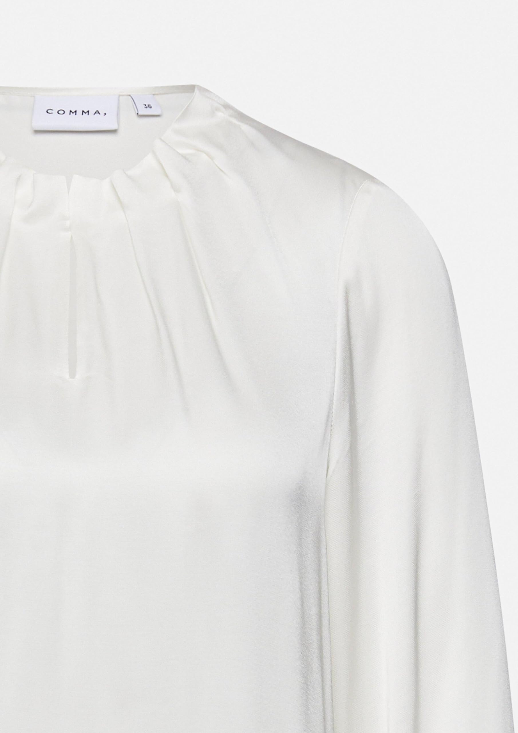 comma-blouses-satinierte-bluse-mit-raffung-gr-44 image 5