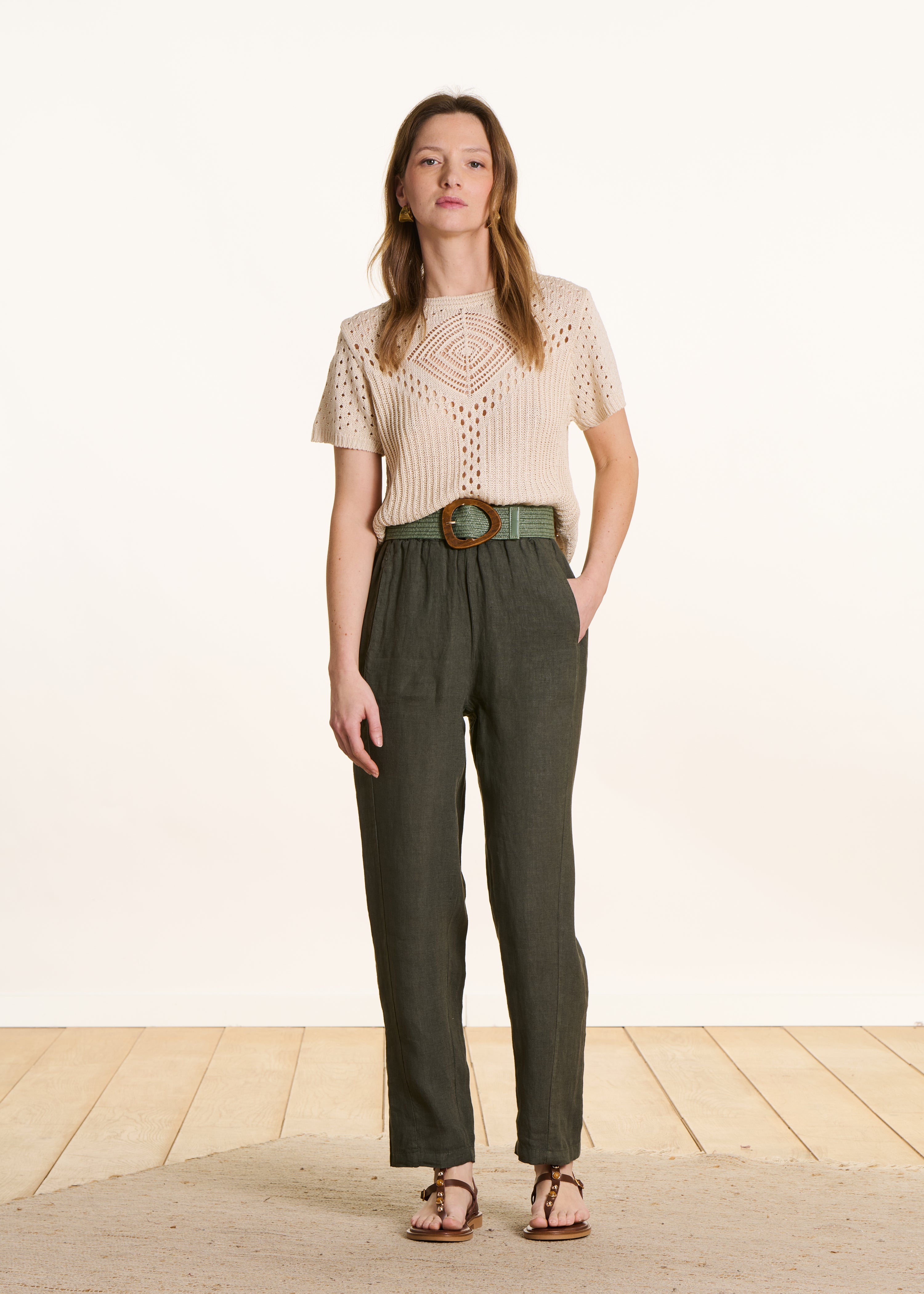 la-f-e-marabout-e-firmin-leinenhose-kaki-gr-36 image 1