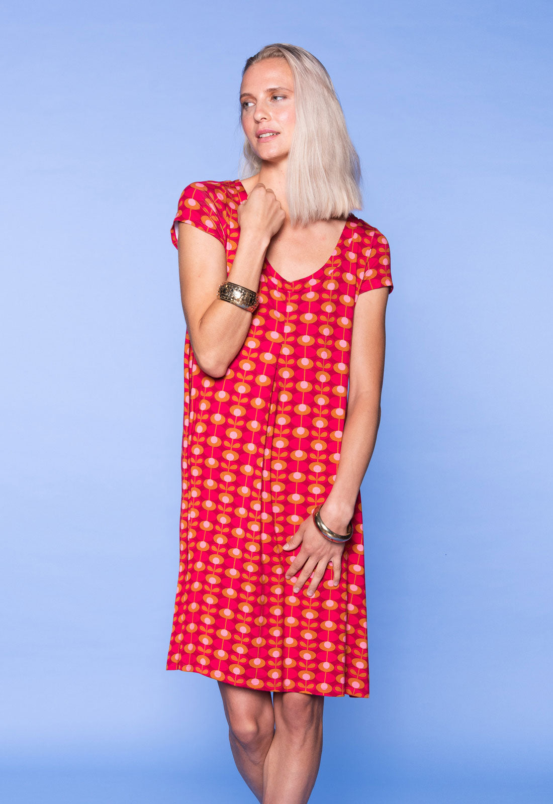 moshiki-dress-i-101-s26dress-v5-kurzarmkleid-viskose-90-cm image 3