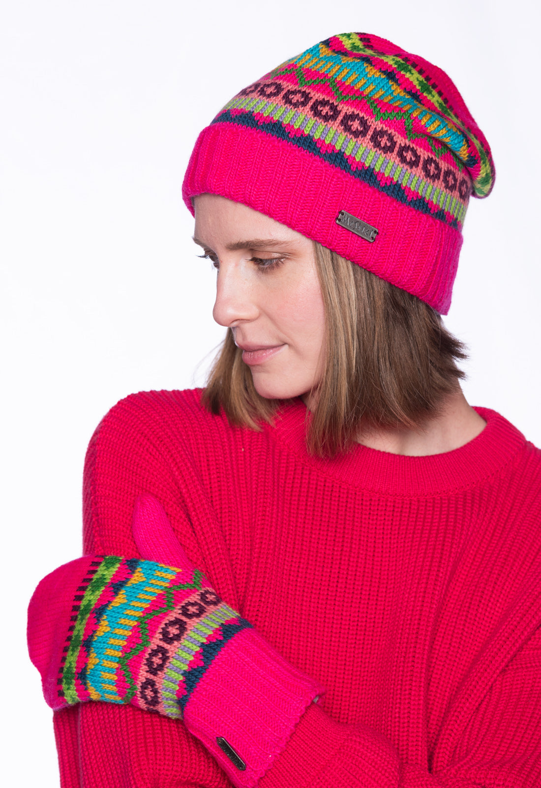 moshiki-candy-ashmita-strickbeanie-m-tze-pink-wolle image 2