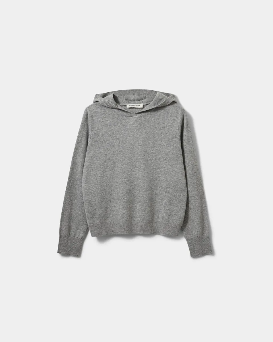 sofie-schnoor-women-cassiesw-strick-hoodie-grau-wolle image 1