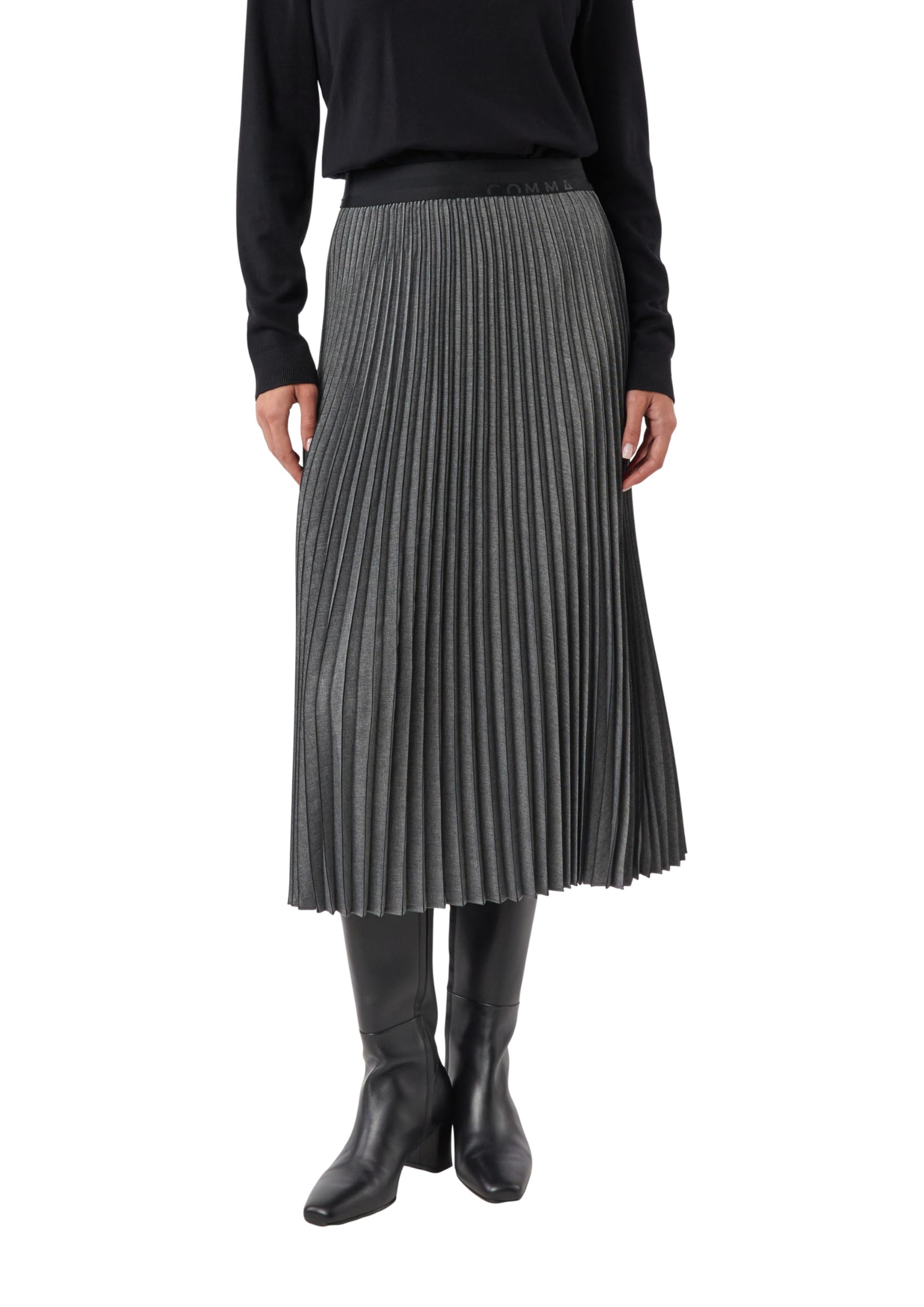 comma-skirts-plisseerock-midi-flanell-gr-40-gerippt image 1