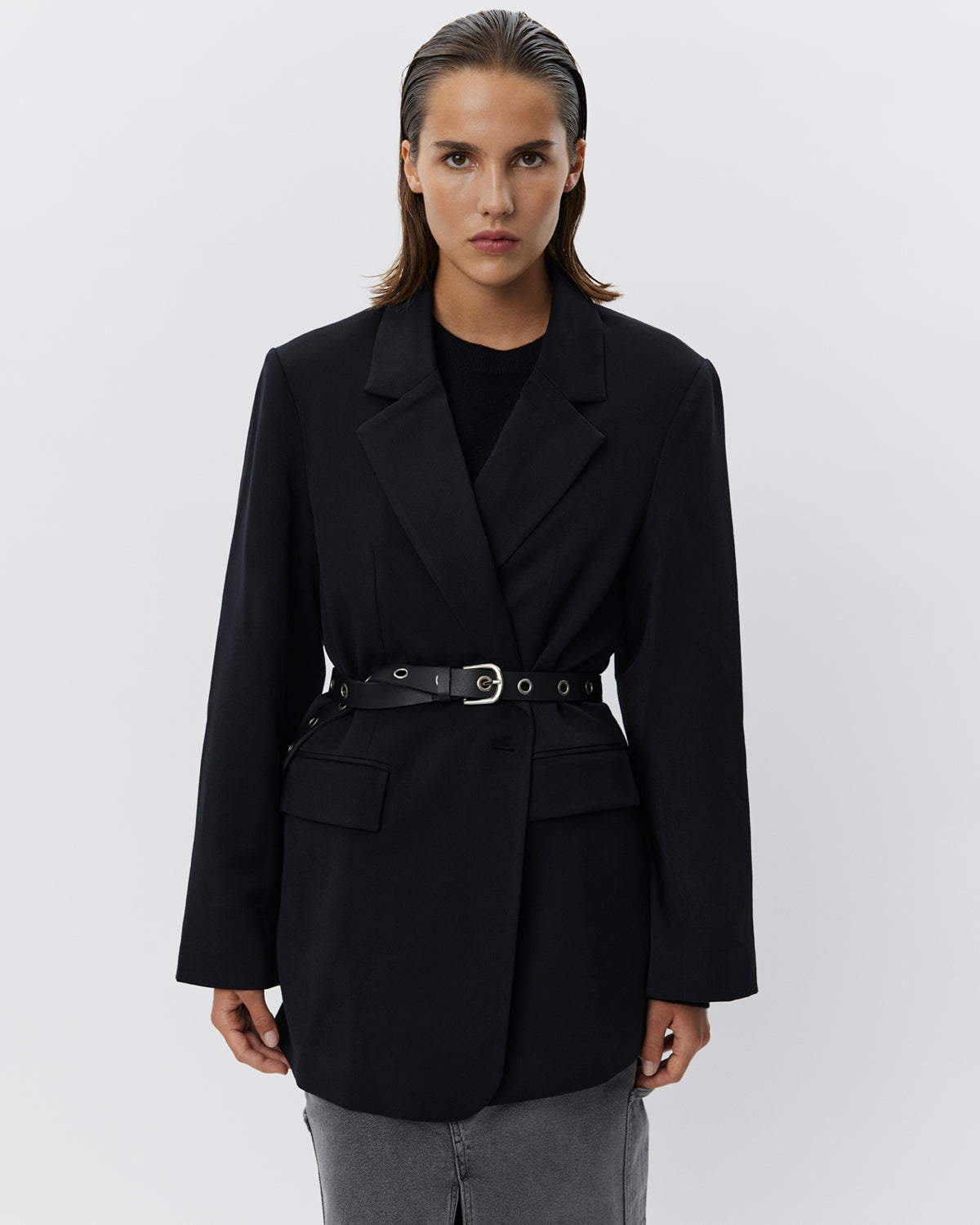 sofie-schnoor-women-tallulahsw-blazer-schwarz-oversized image 5