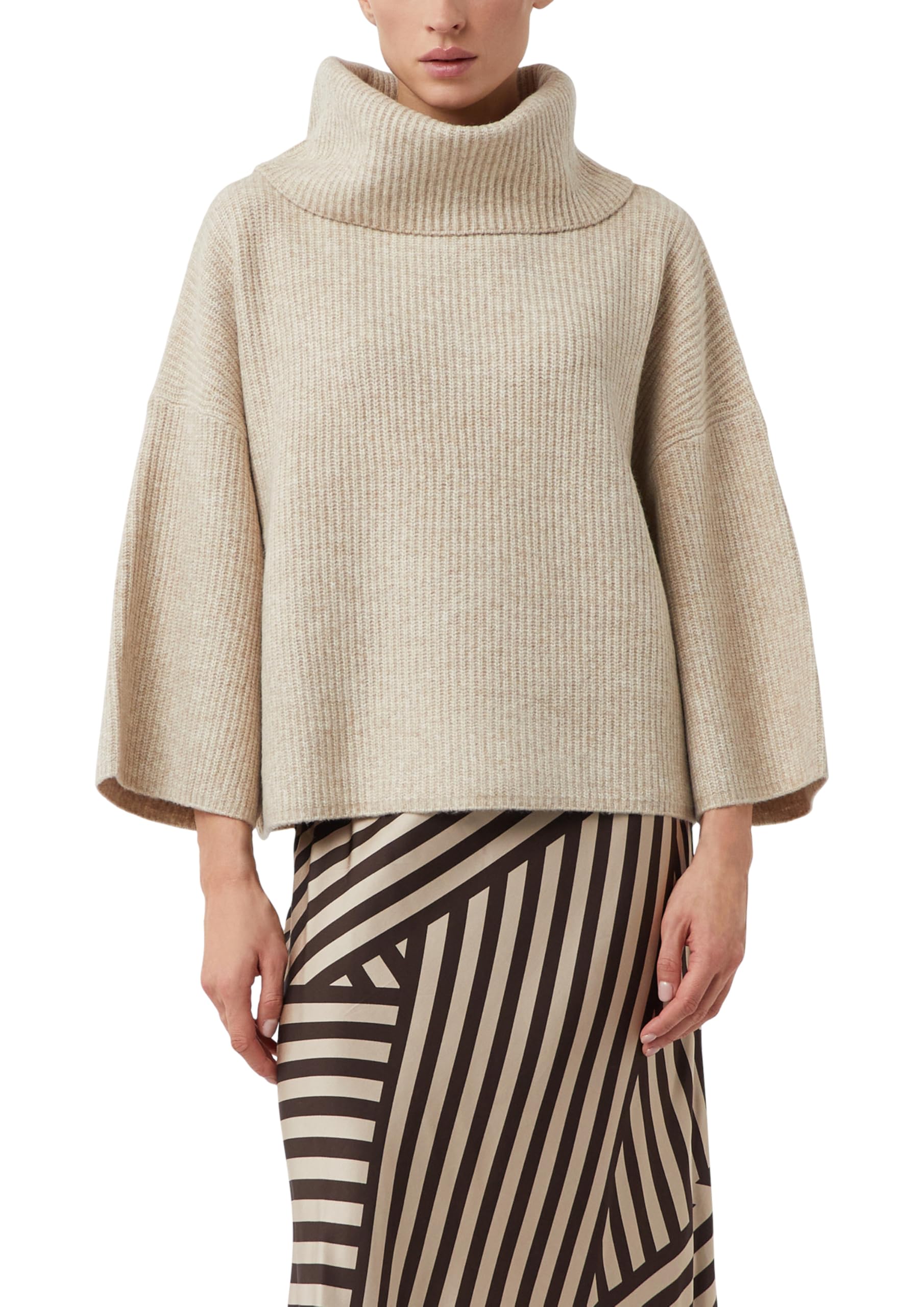 comma-ponchos-poncho-pullover-boxy-fit-sandfarben-xl image 1