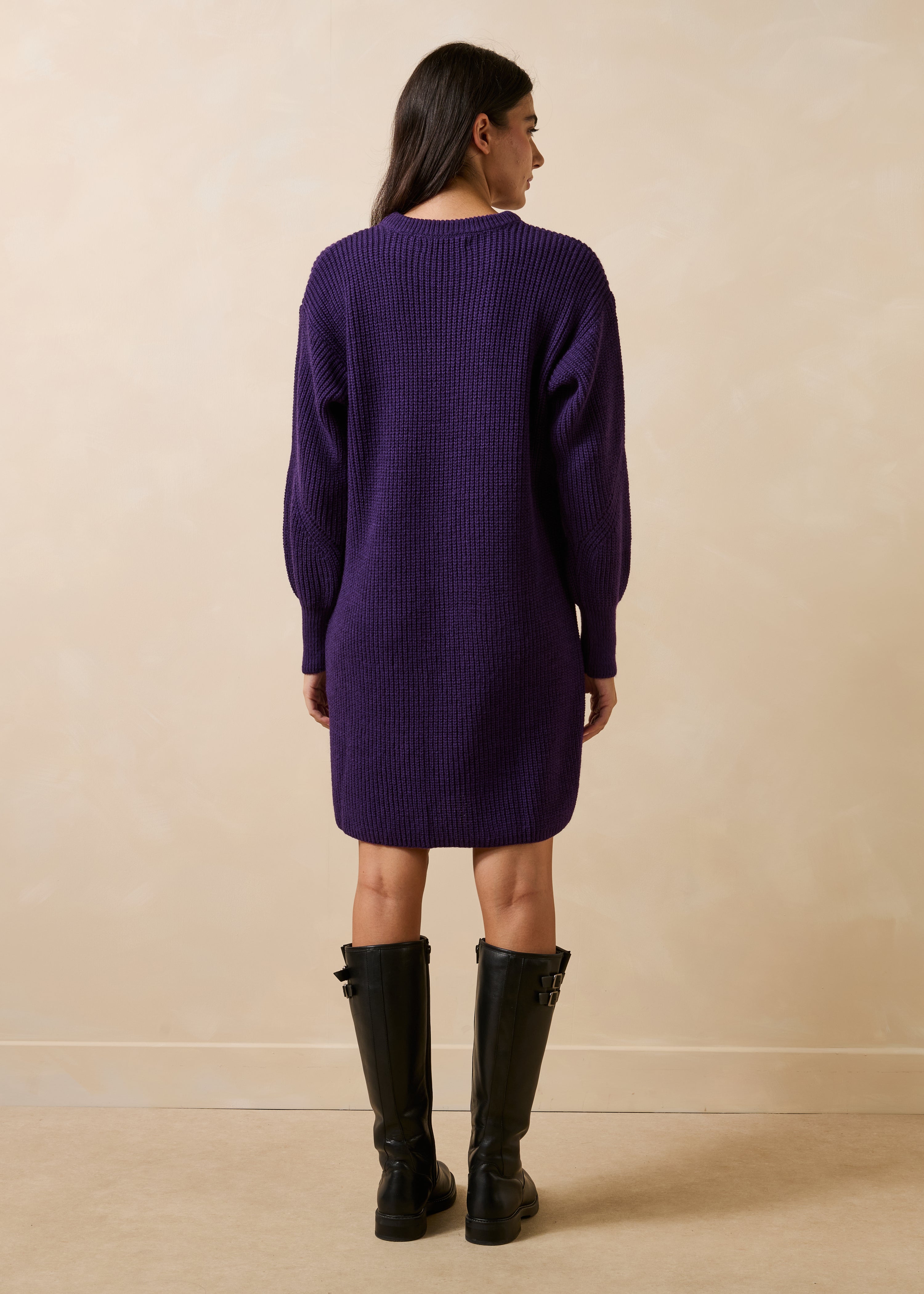 la-f-e-marabout-e-godoy-strickkleid-violett-wolle-alpaka image 3