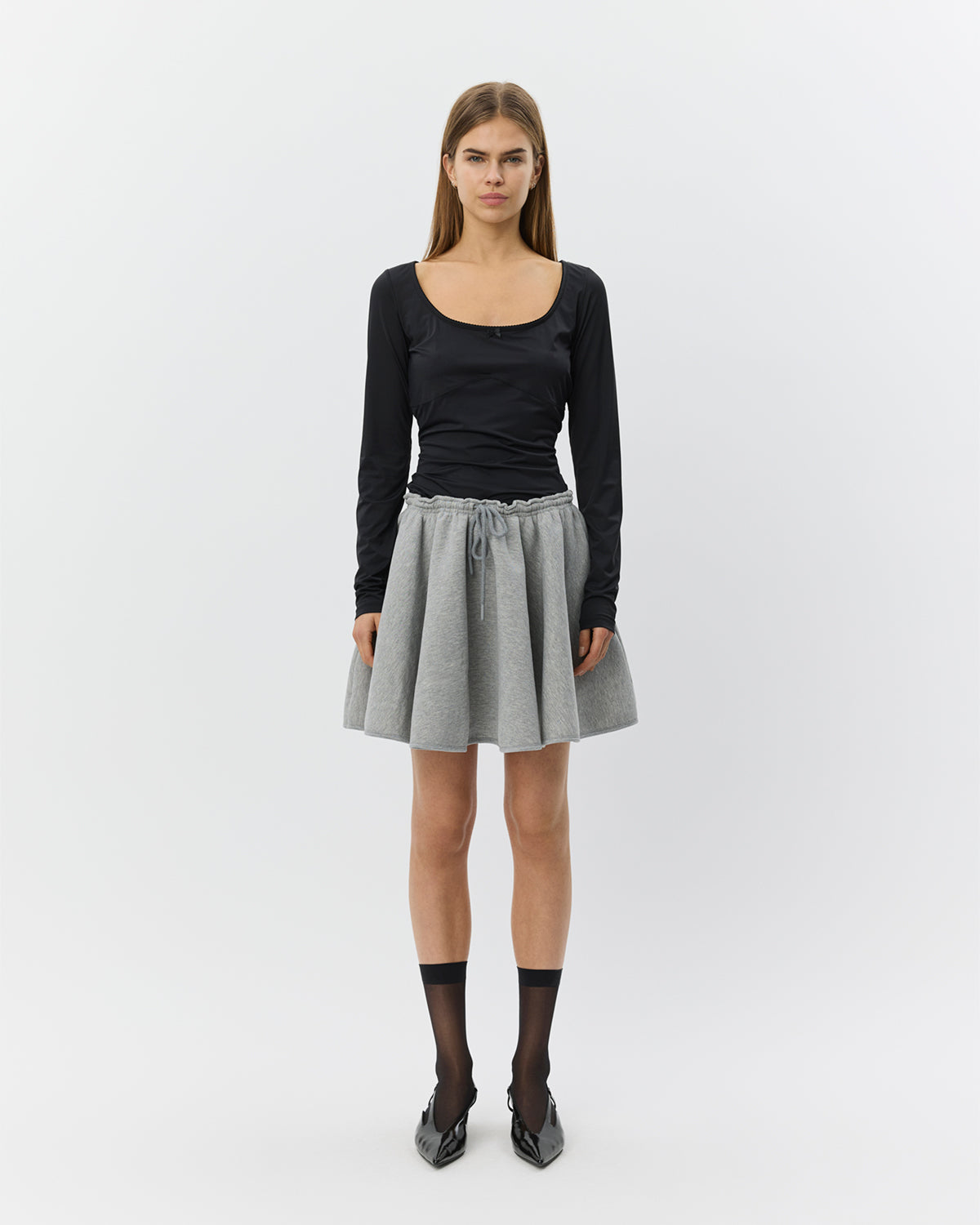 sofie-schnoor-women-jessicasw-mini-rock-grau-baumwolle image 2