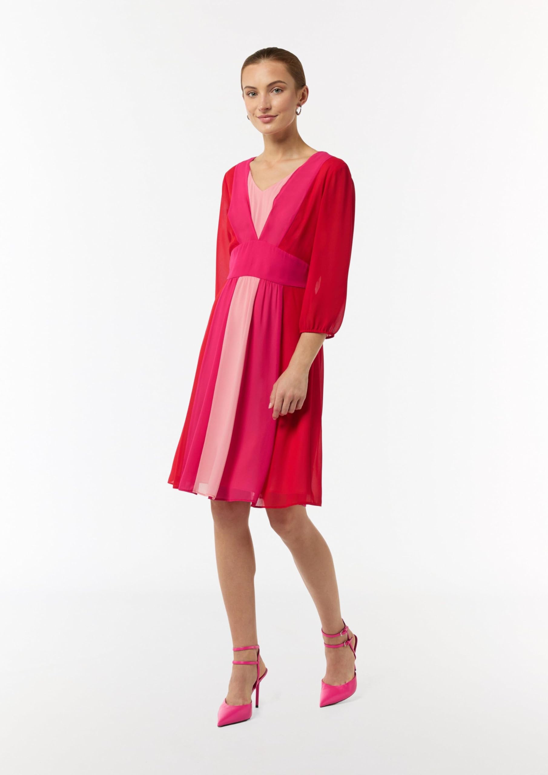 comma-kleid-kurz-mit-bindeg-rtel-gr-36-v-ausschnitt image 5