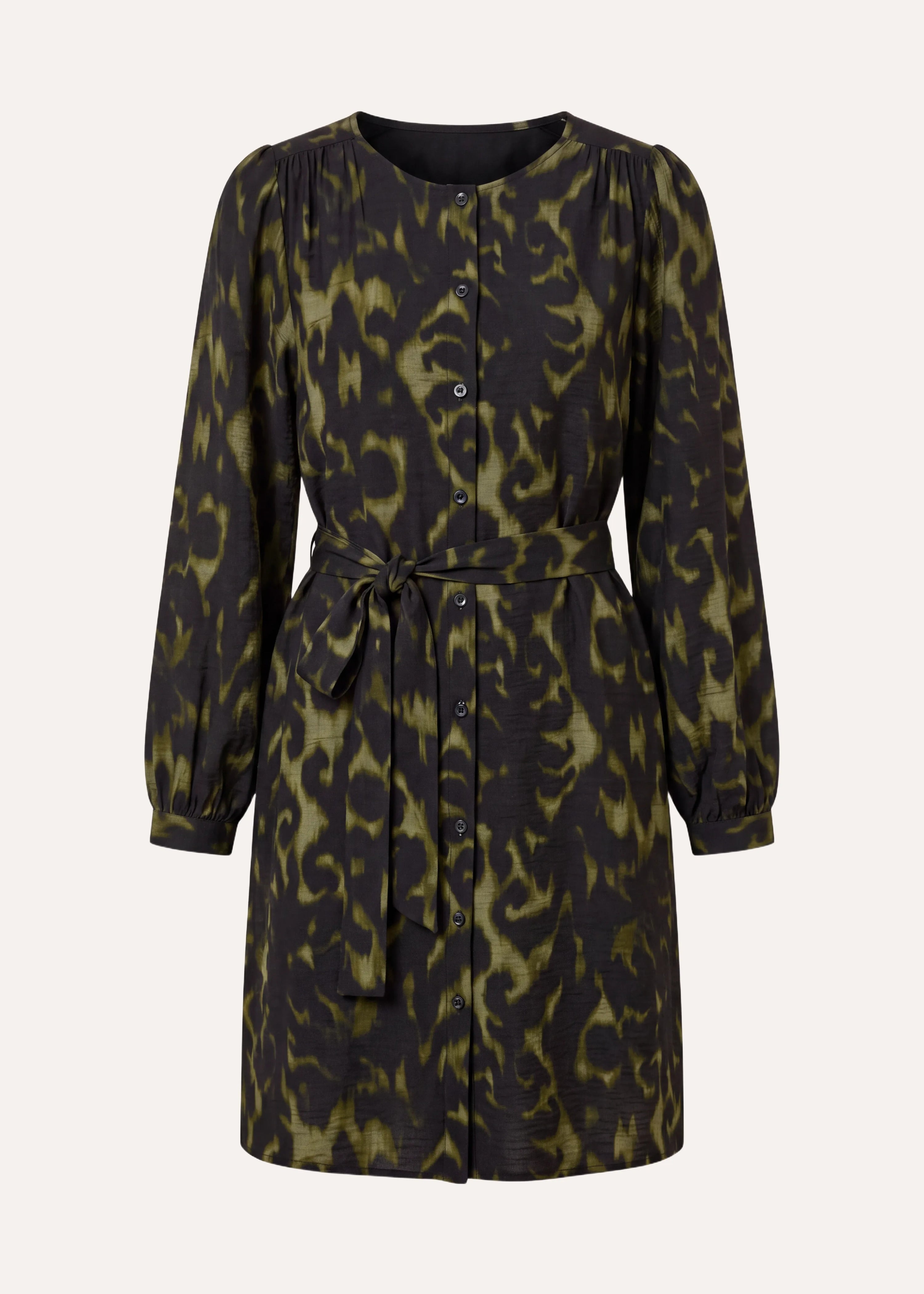 la-f-e-marabout-e-roanne-kleid-khaki-viskose-kurz image 6