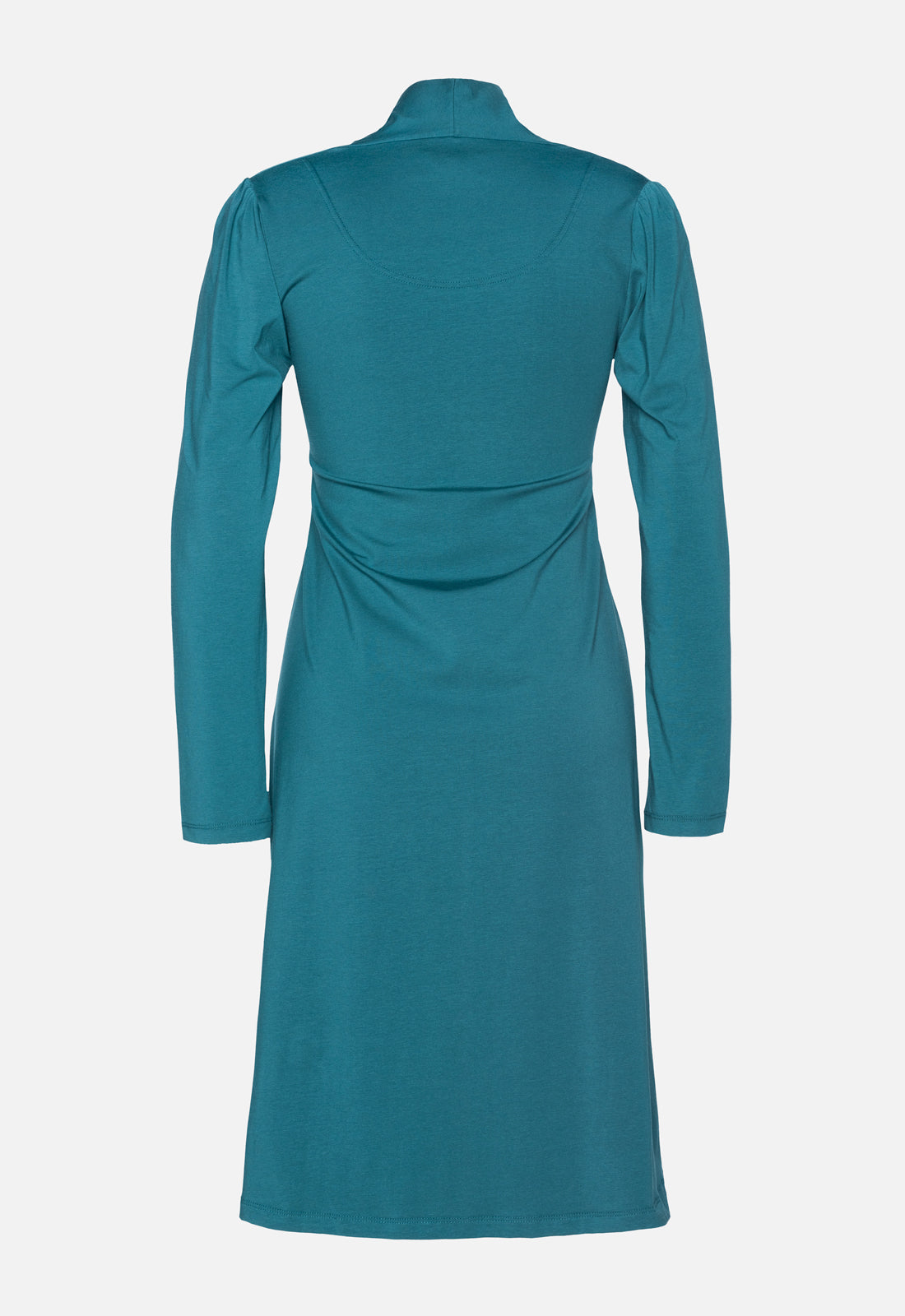 moshiki-dress-i-101-w25dress-g1-jerseykleid-emerald-v-ausschnitt image 2