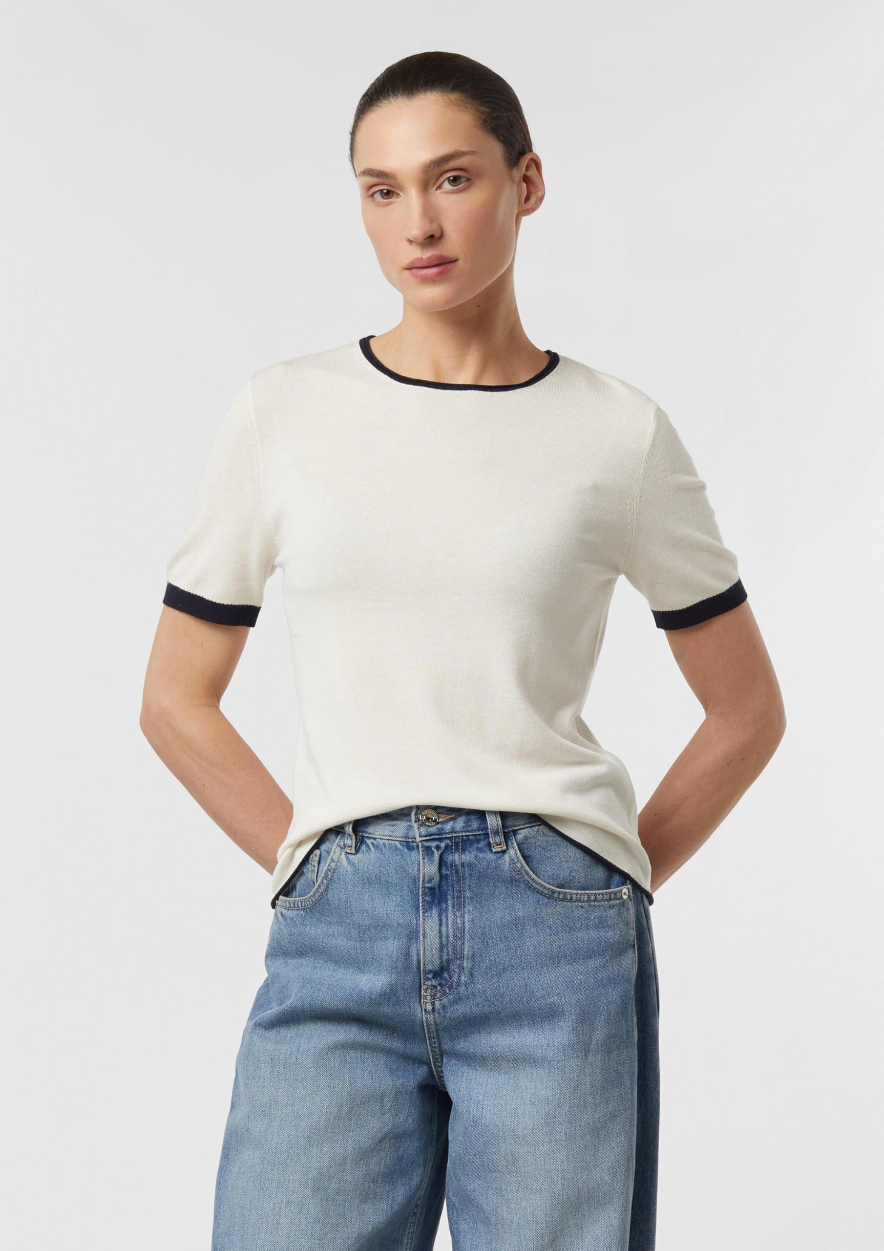 comma-feinstrick-shirt-damen-wei-gr-42-kontrast image 6