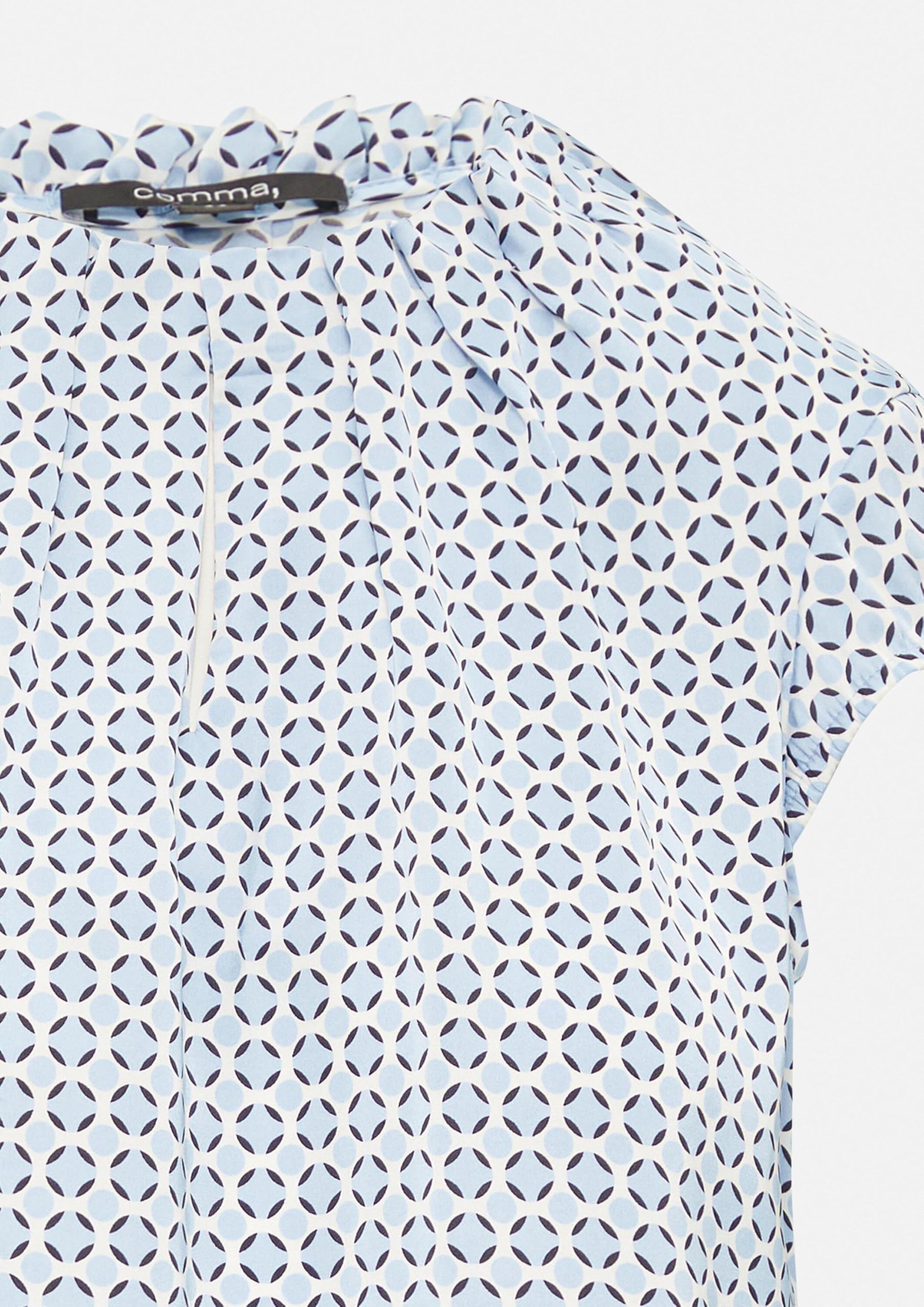 comma-feine-longbluse-mit-animalprint-schwarz image 6