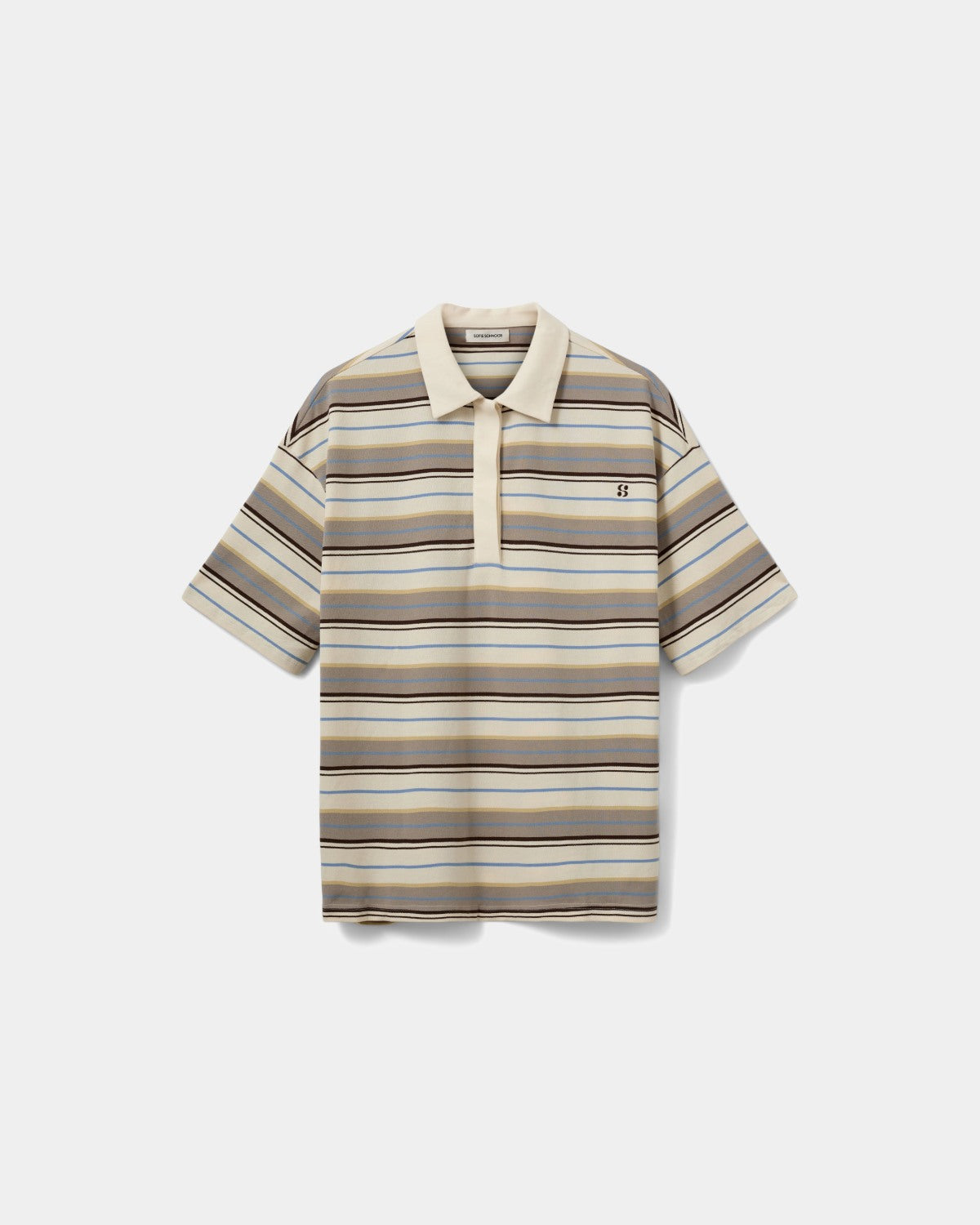sofie-schnoor-women-pilsw-polo-shirt-off-white-gestreift-baumwolle image 1