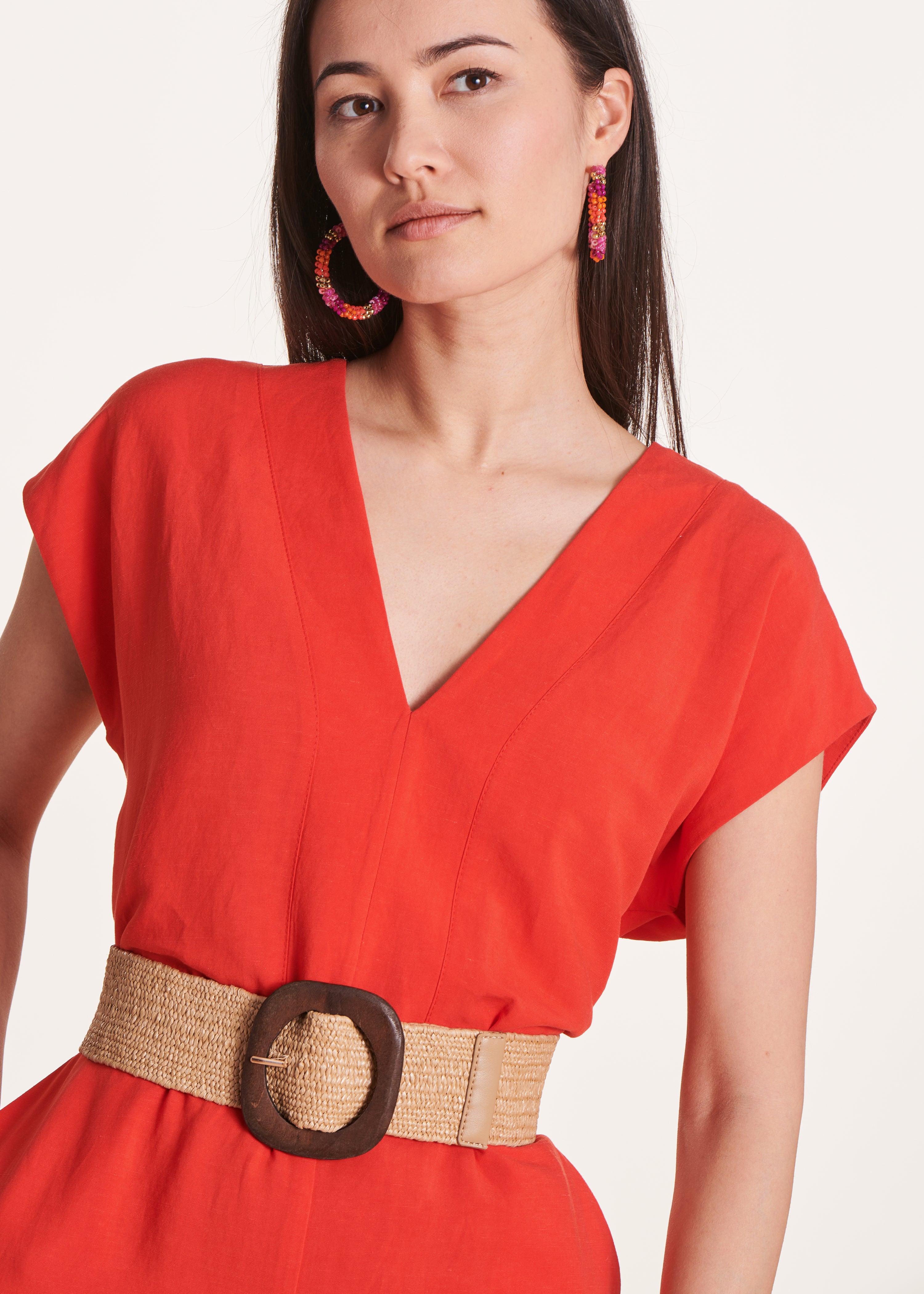 la-f-e-marabout-e-doloris-jumpsuit-orange-leinen-viskose image 5