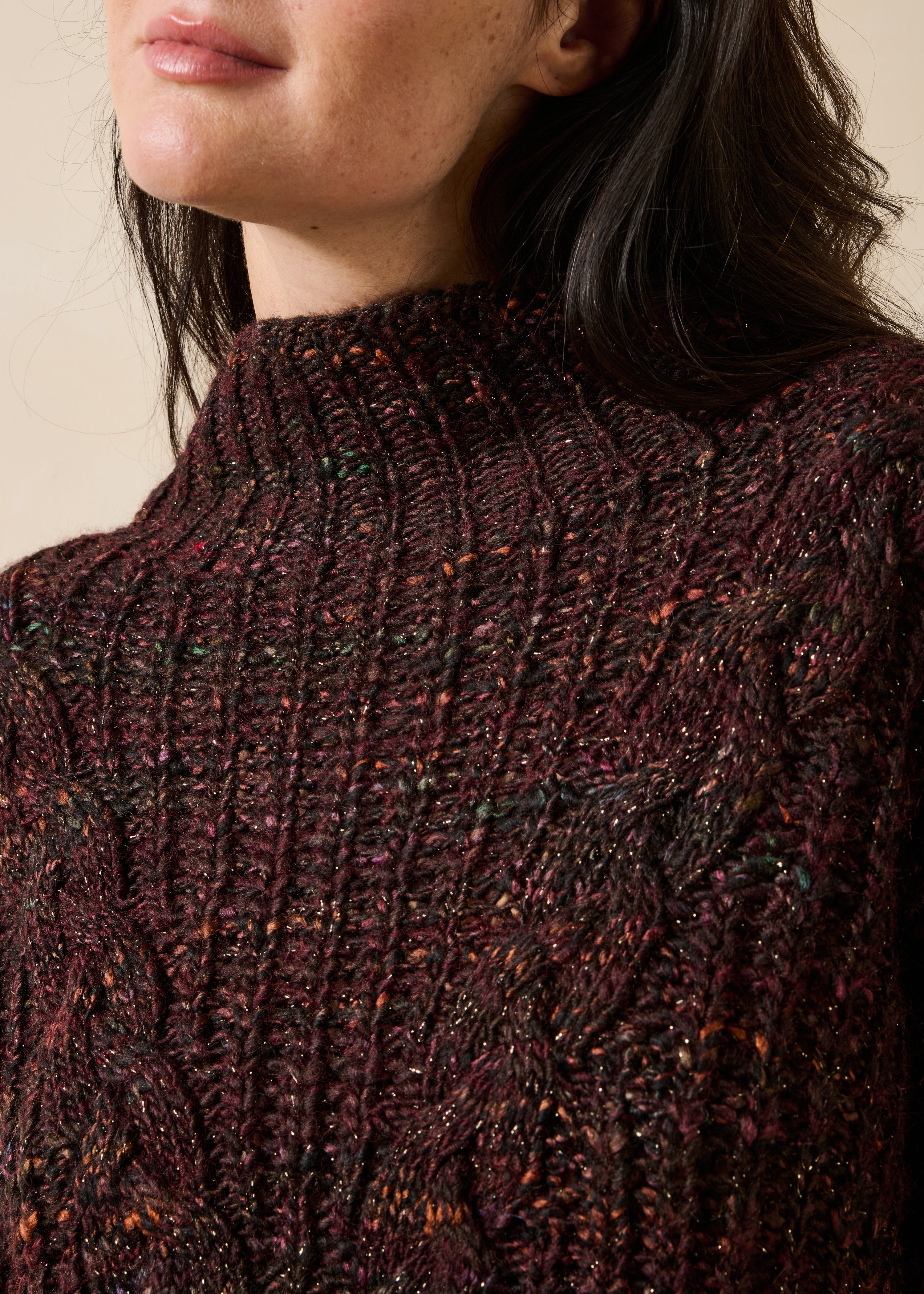 la-f-e-marabout-e-graf-pullover-braun-m-zopf-rollkragen image 5