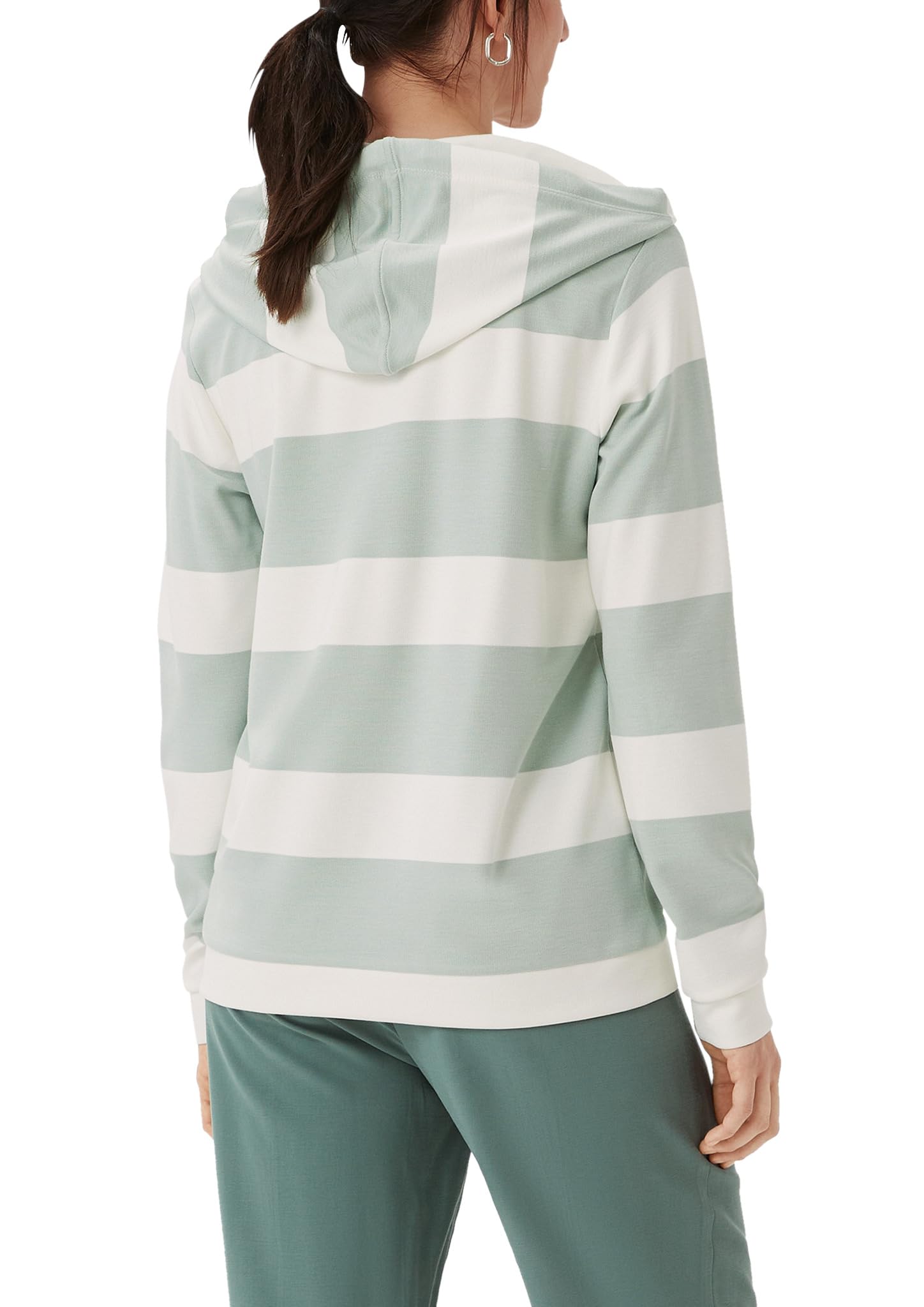 comma-hoodie-sweatshirt-mit-kapuze-salbeigr-n-jersey image 2