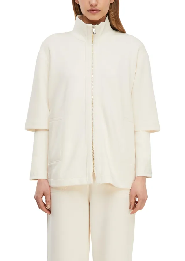 comma-sweatjacke-gr-42-jersey-rippdetails-damen image 1