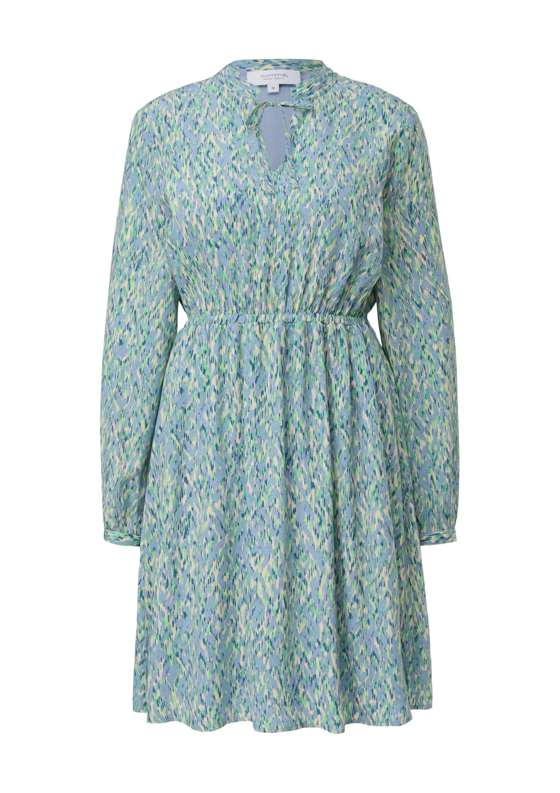 comma-dresses-cr-pe-kleid-aus-viskose-kleid-blau image 4