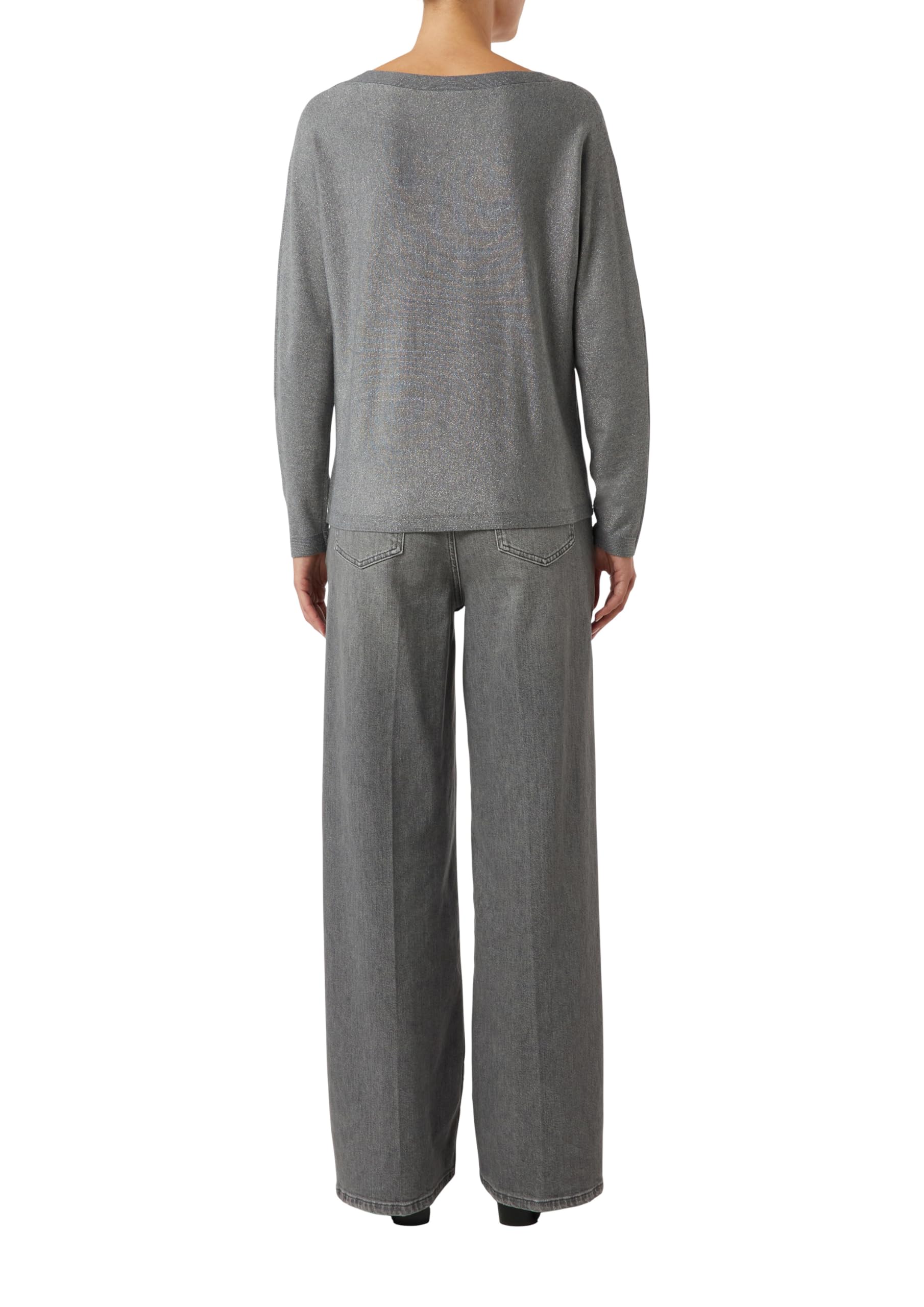 comma-knitwear-feinstrick-pullover-fledermaus-rmel-gr-42-glitzer image 2
