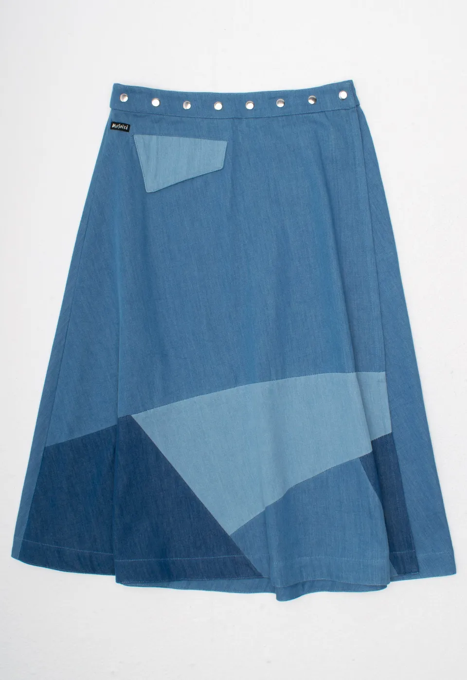 moshiki-hot-cookie-65-wickelrock-70cm-denim-patchwork image 1