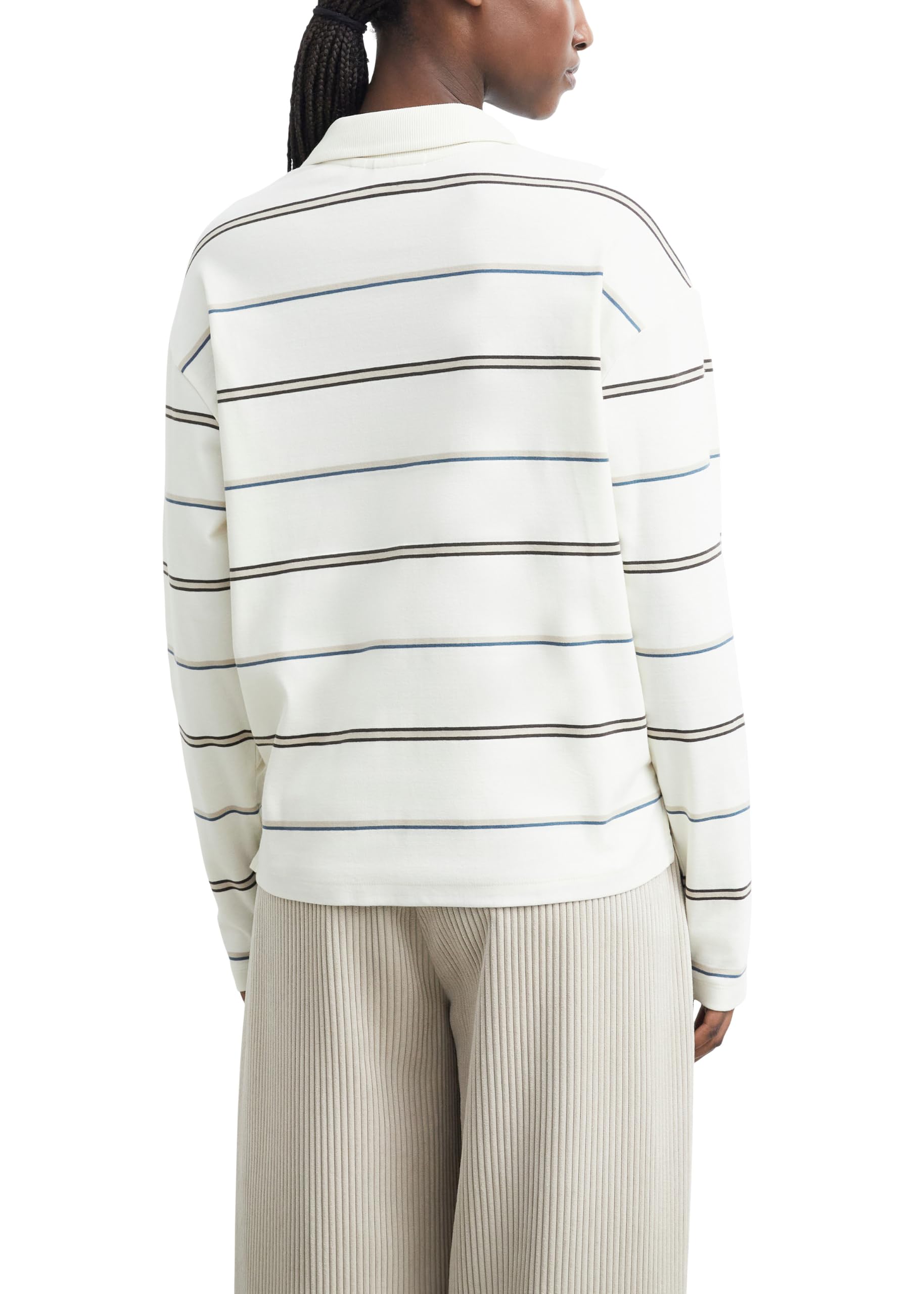 comma-tops-poloshirt-gr-46-relaxed-fit-jersey-streifen image 2