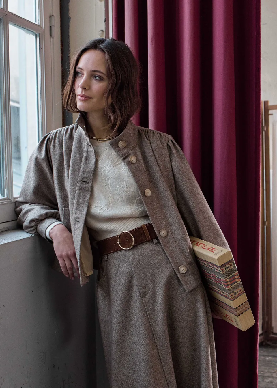 la-f-e-marabout-e-gourou-jacke-beige-tweed-34-46 image 1