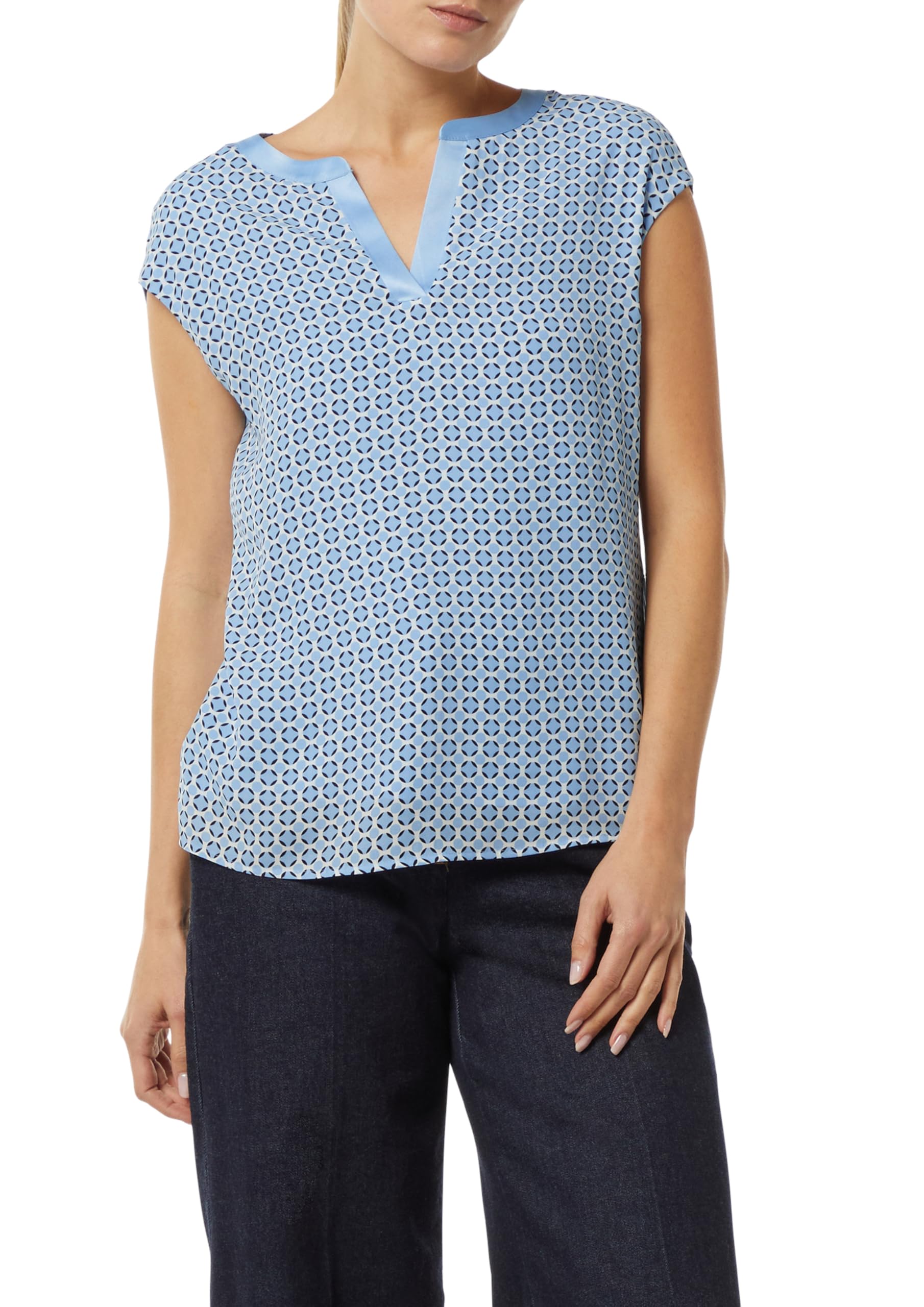 comma-blusenshirt-mit-satinblende-bluse-hellblau-38 image 7
