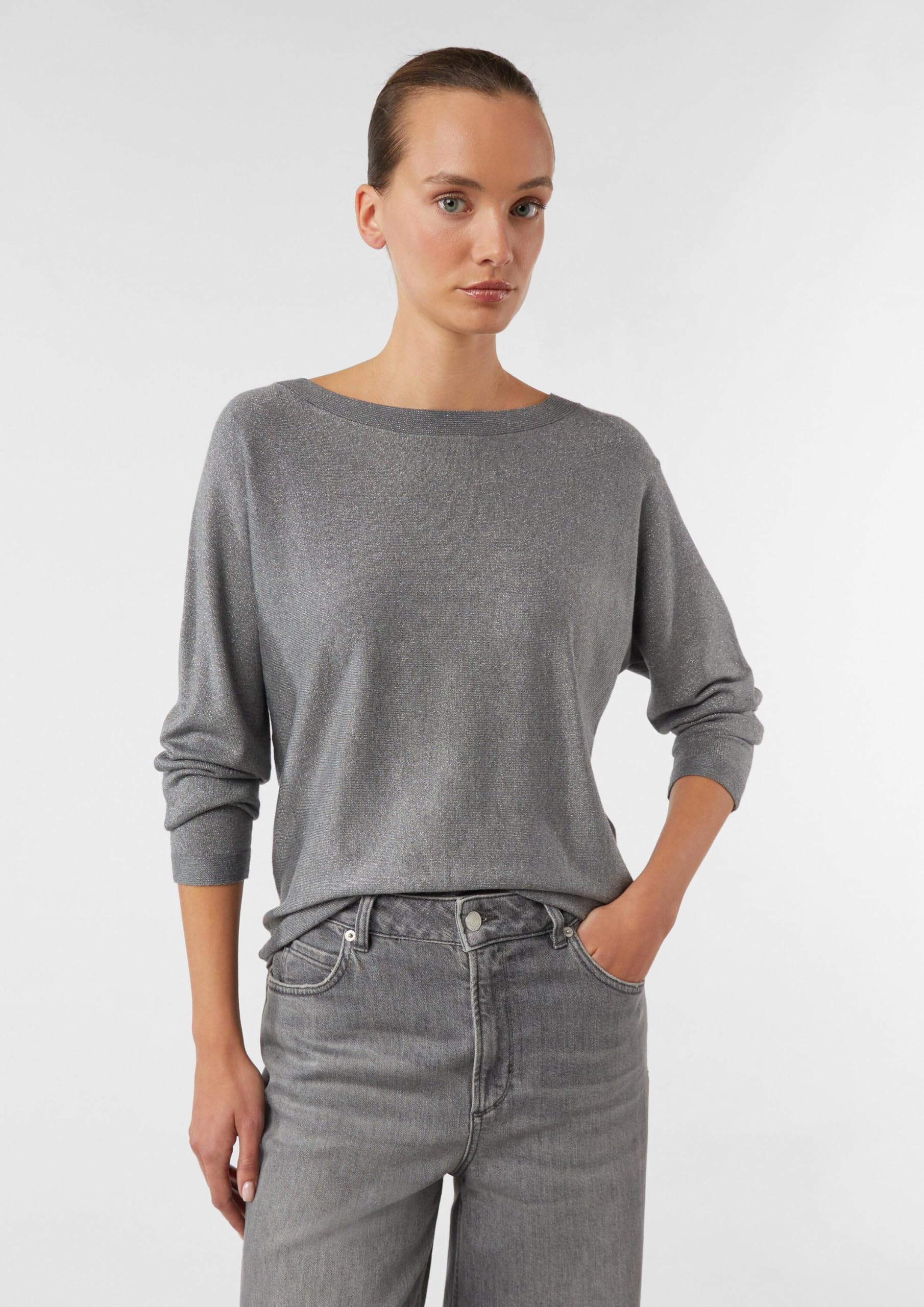 comma-knitwear-feinstrick-pullover-fledermaus-rmel-gr-42-glitzer image 3