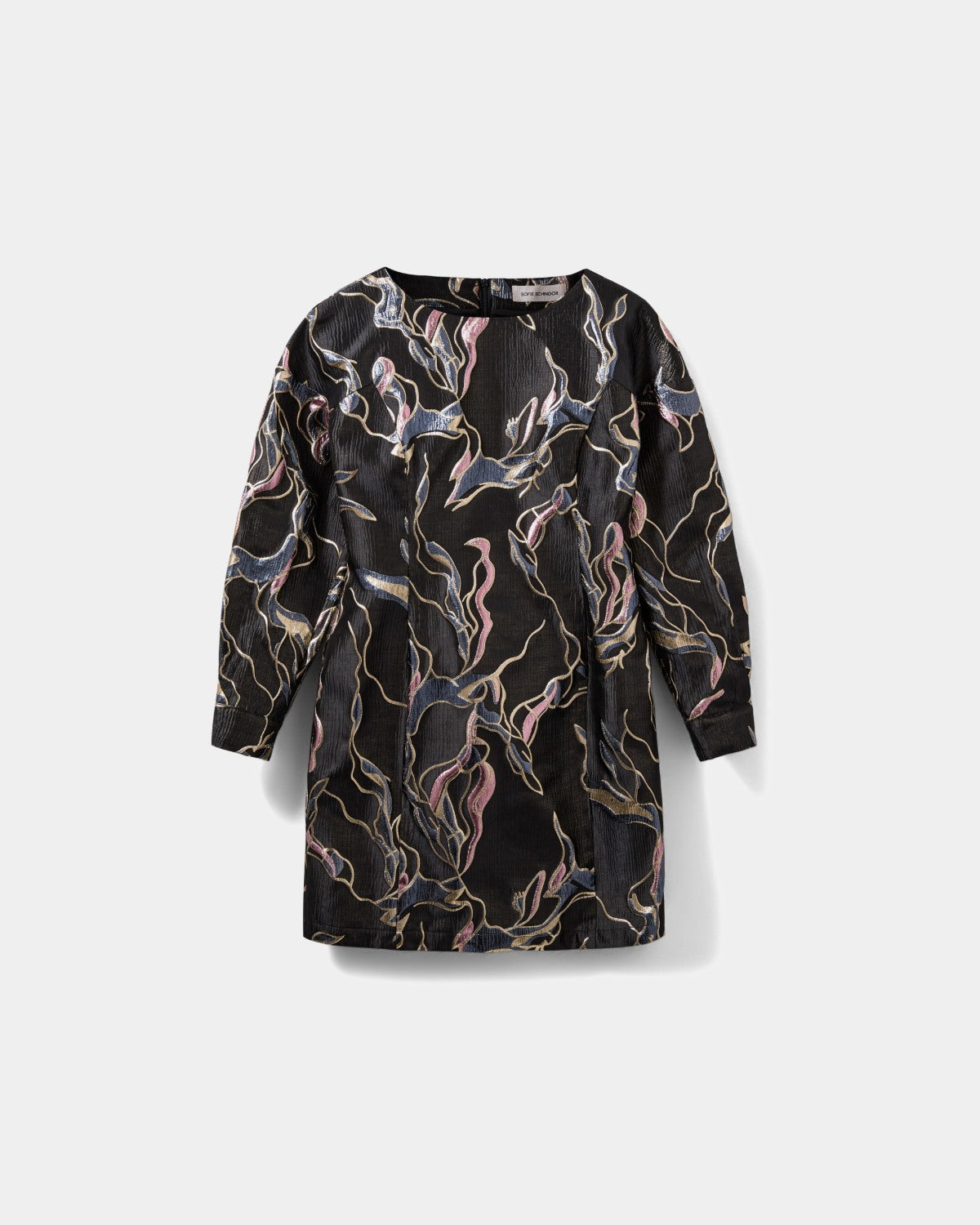 sofie-schnoor-women-zolasw-midikleid-schwarz-lurex-langarm image 1