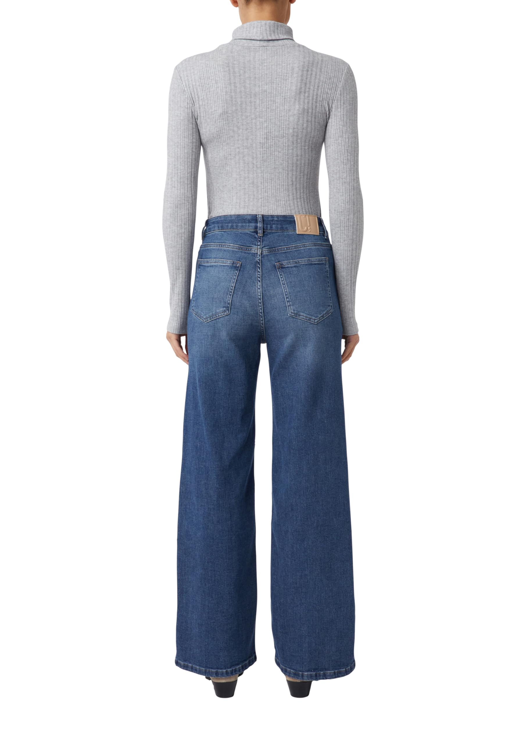 comma-jeans-elastische-wide-leg-jeans-hose-gr-e-38 image 2