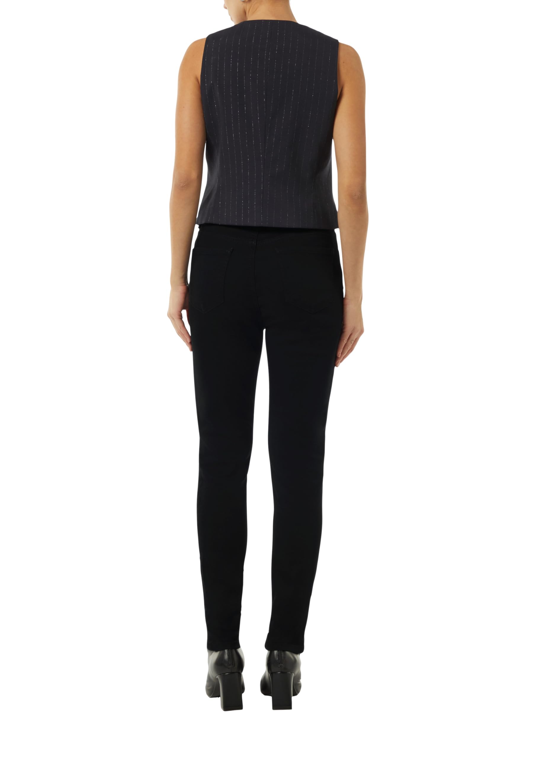 comma-jeans-2157455-skinny-black-denim-satin-gr-42 image 2