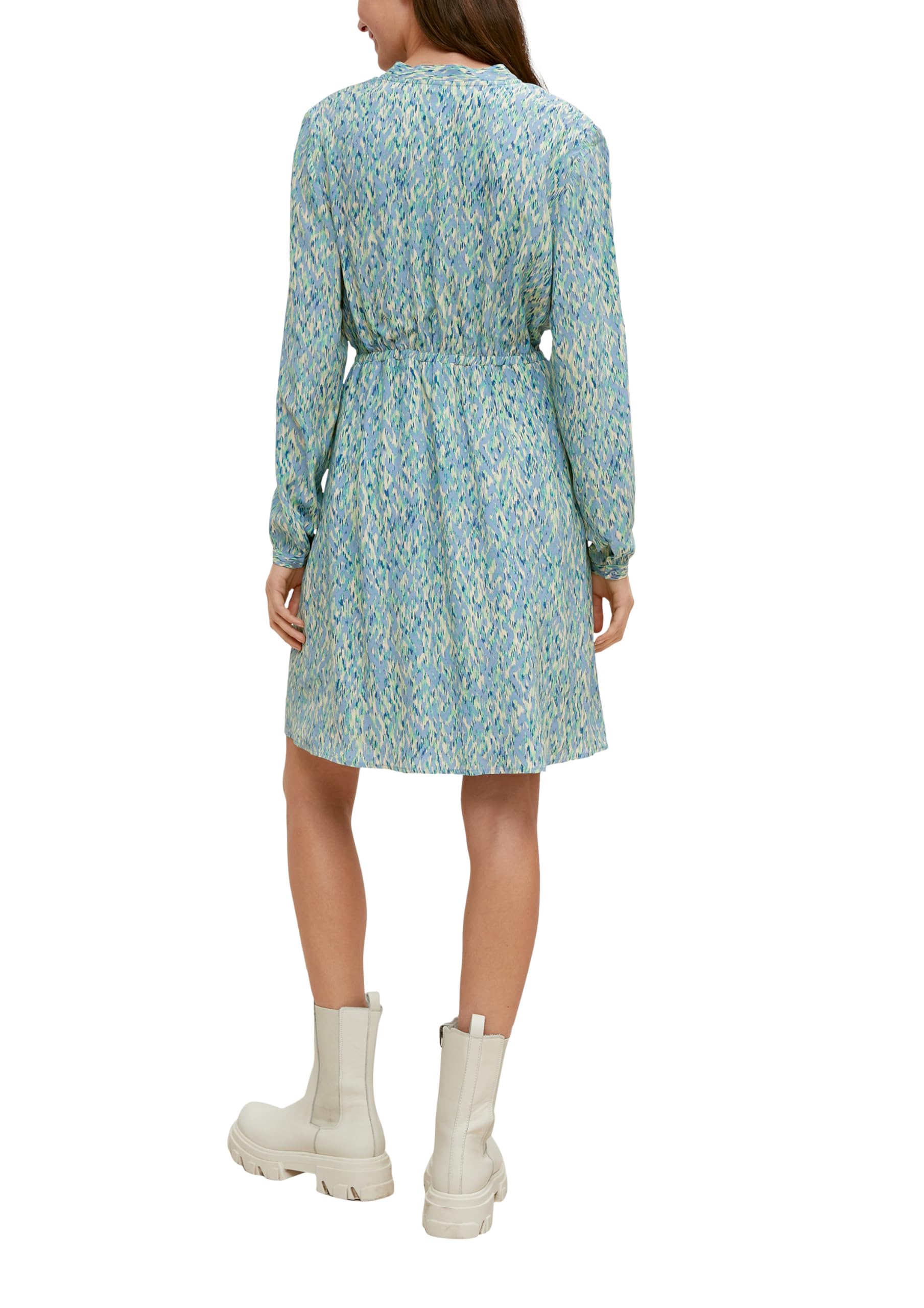 comma-dresses-cr-pe-kleid-aus-viskose-kleid-blau image 2