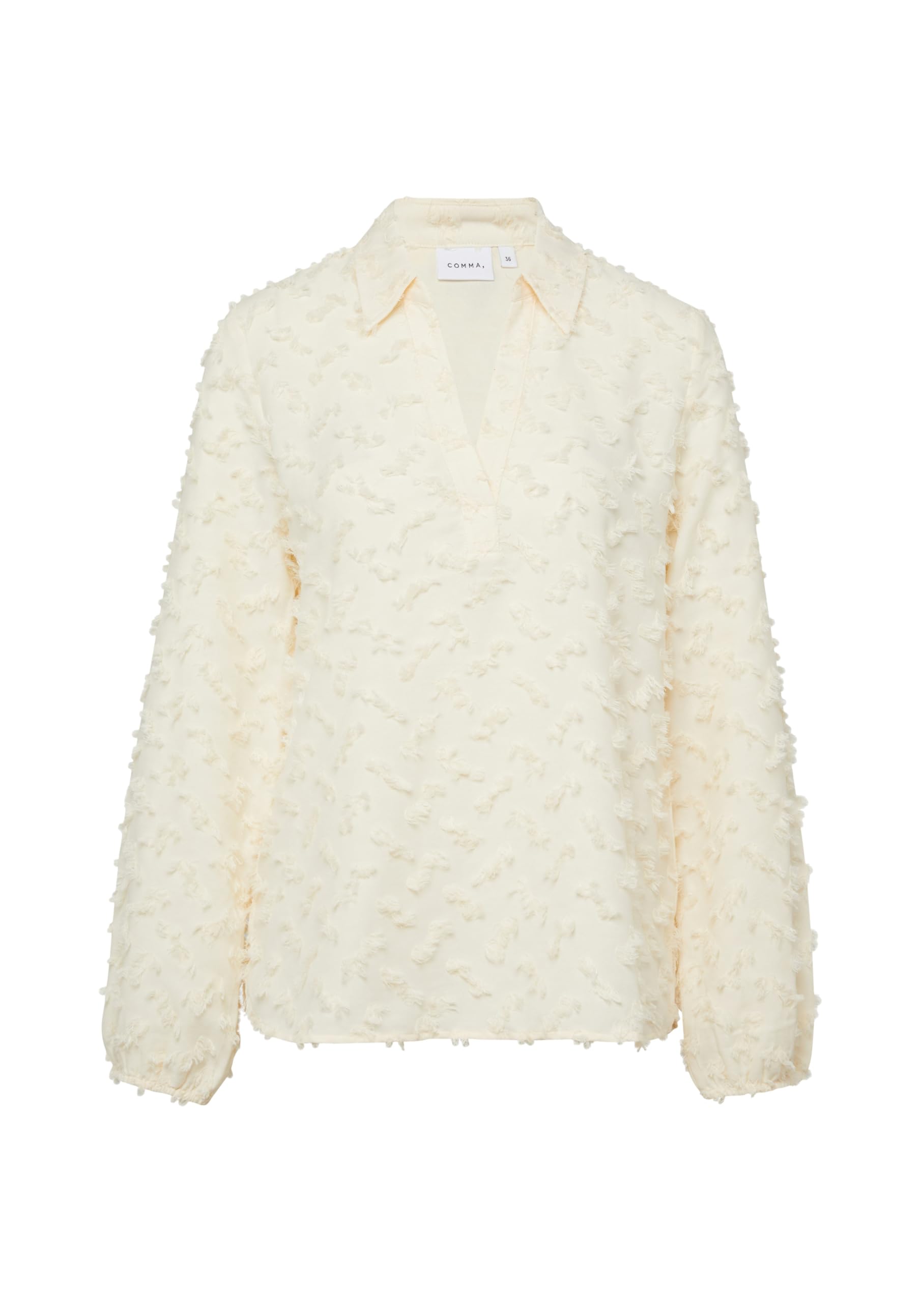 comma-jacquard-bluse-3-d-struktur-gr-46 image 4