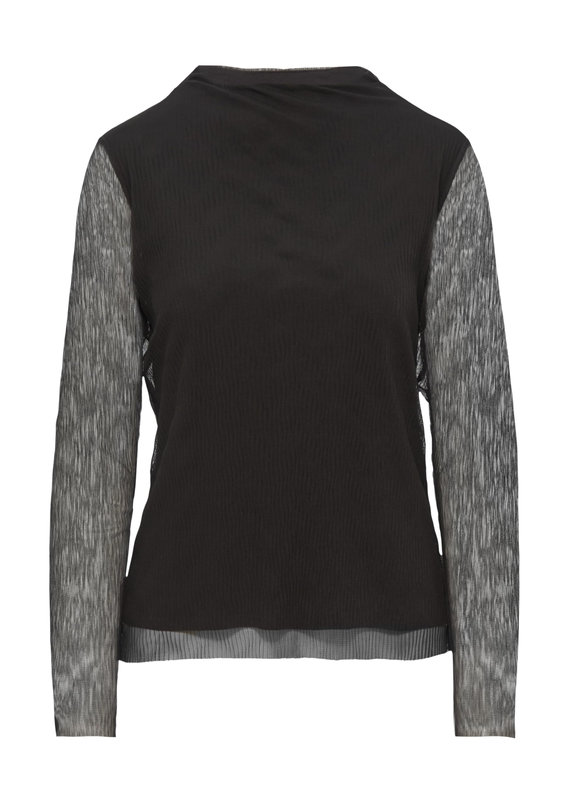 comma-2157793-mesh-longsleeve-gr-44-plissee-shirt image 4