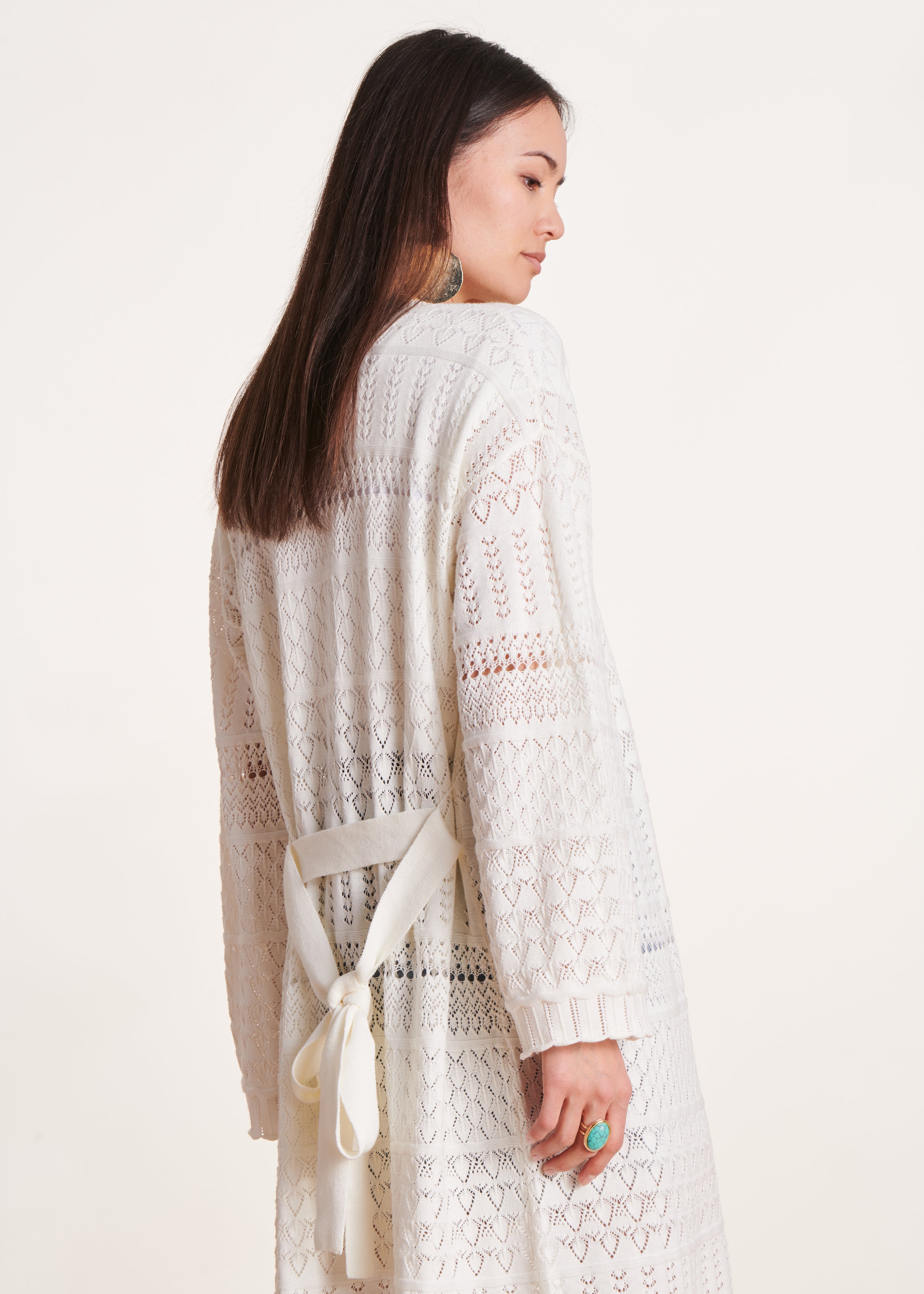 la-f-e-marabout-e-durken-strickjacke-ecru-lang-bio image 2
