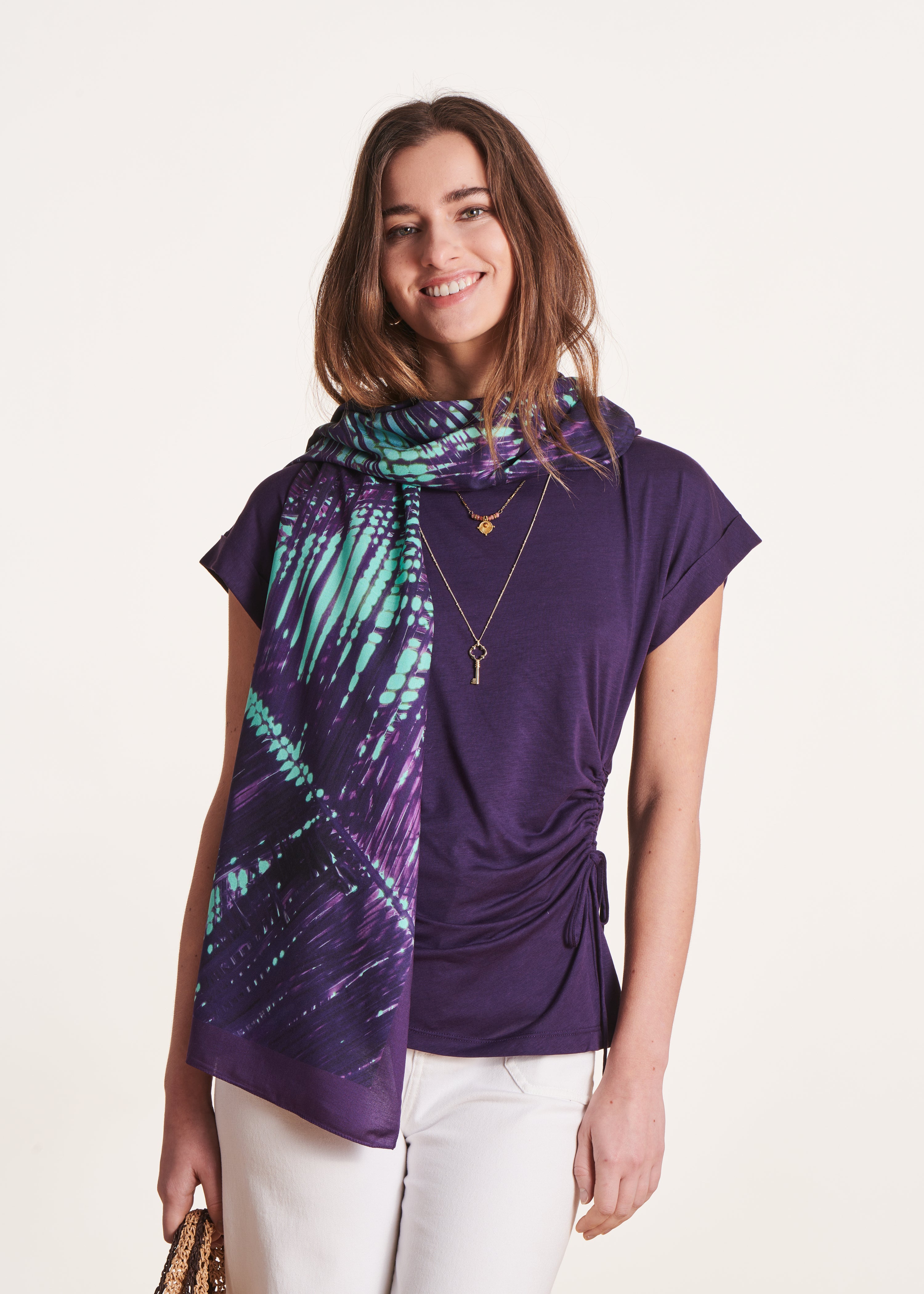 la-f-e-marabout-e-dorsaf-tuch-violett-print image 1