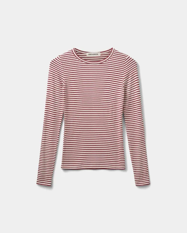sofie-schnoor-women-petriciasw-langarmshirt-rot-gestreift image 1
