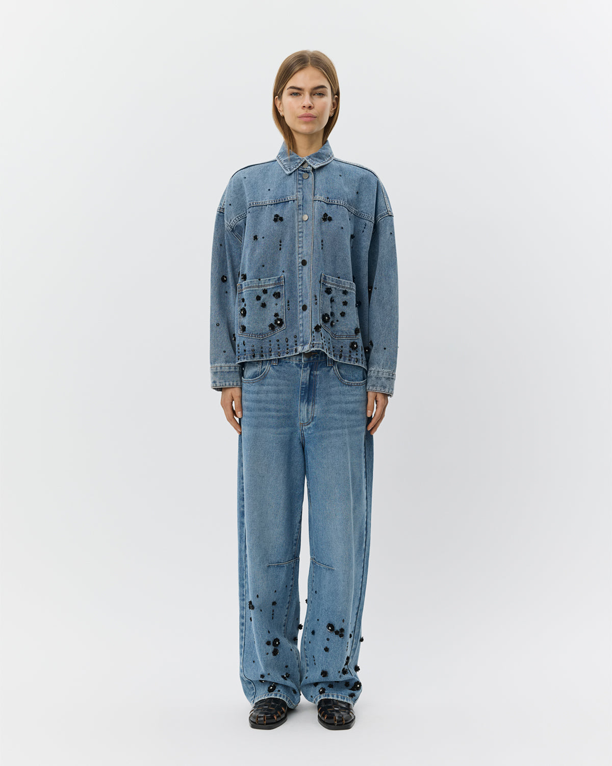 sofie-schnoor-women-amayasw-jeansjacke-denimblau-pailletten image 2