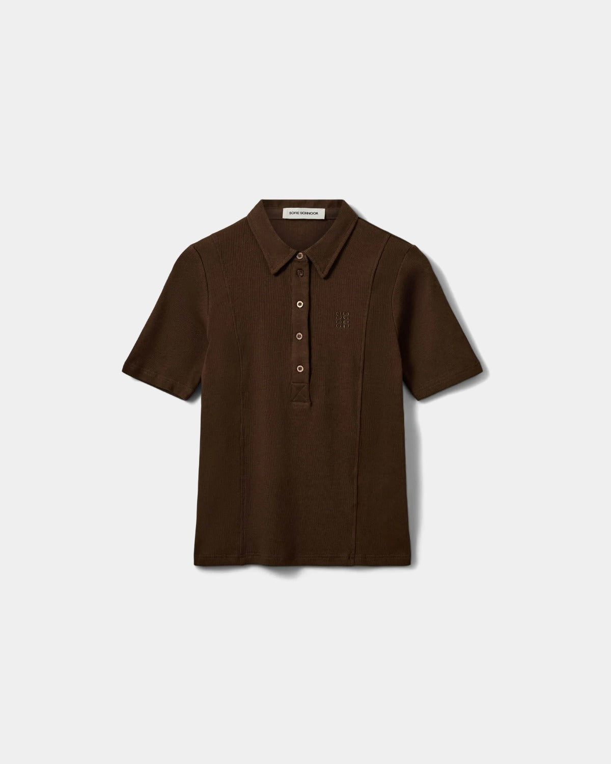 sofie-schnoor-women-baelasw-polo-shirt-dunkelbraun-baumwolle image 1