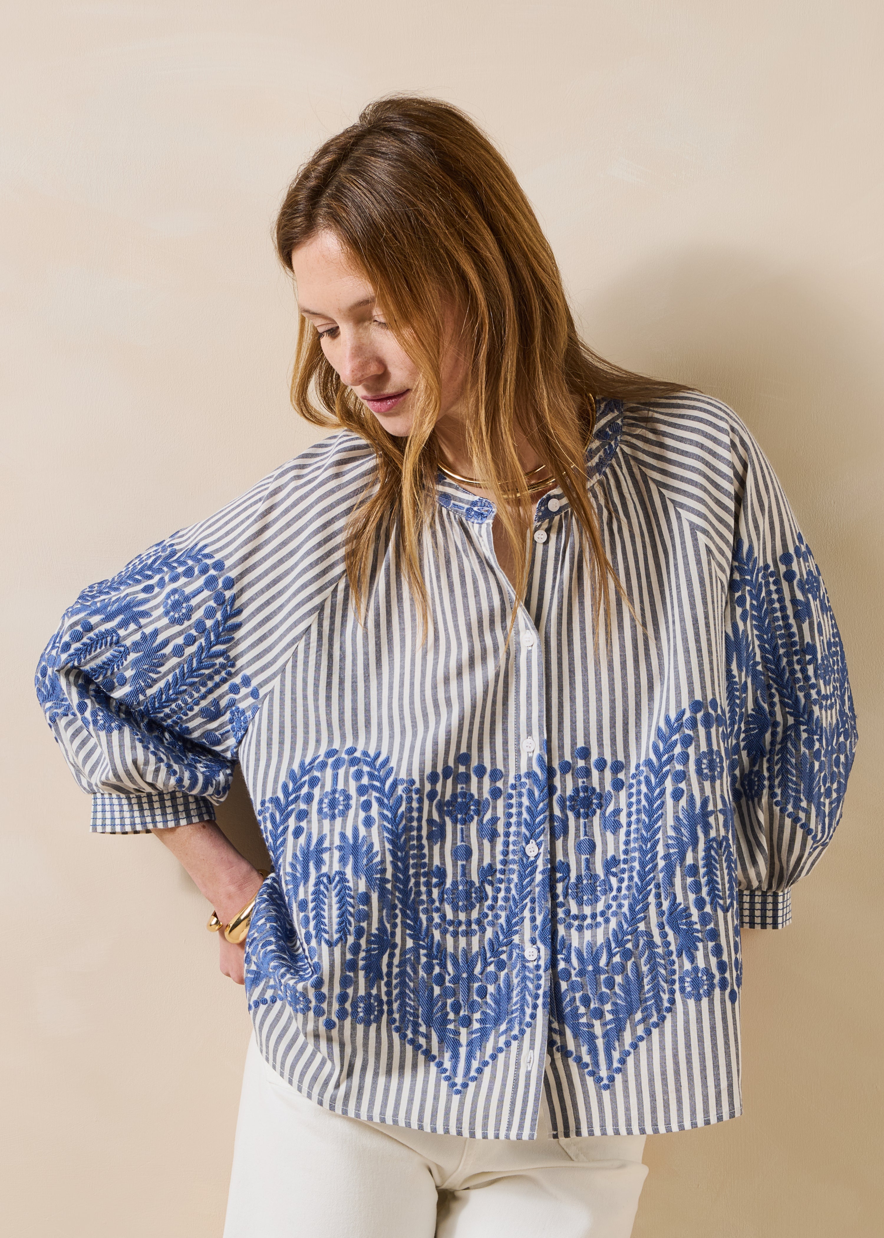 la-f-e-marabout-e-felvia-bluse-navy-streifen-gr-38 image 5