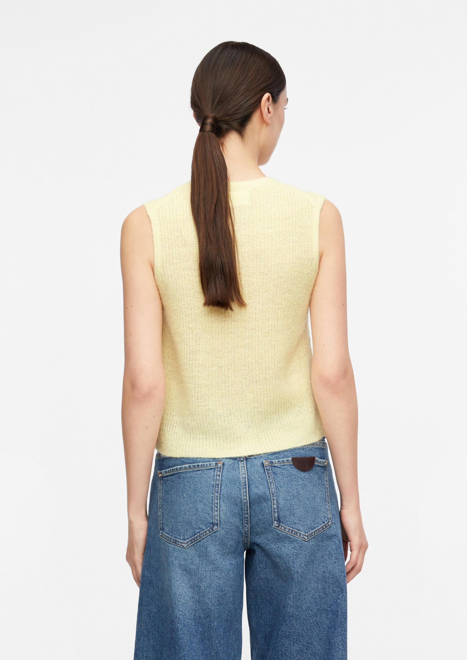 comma-2183130-sweater-strickweste-gelb-alpakamix-leicht image 7