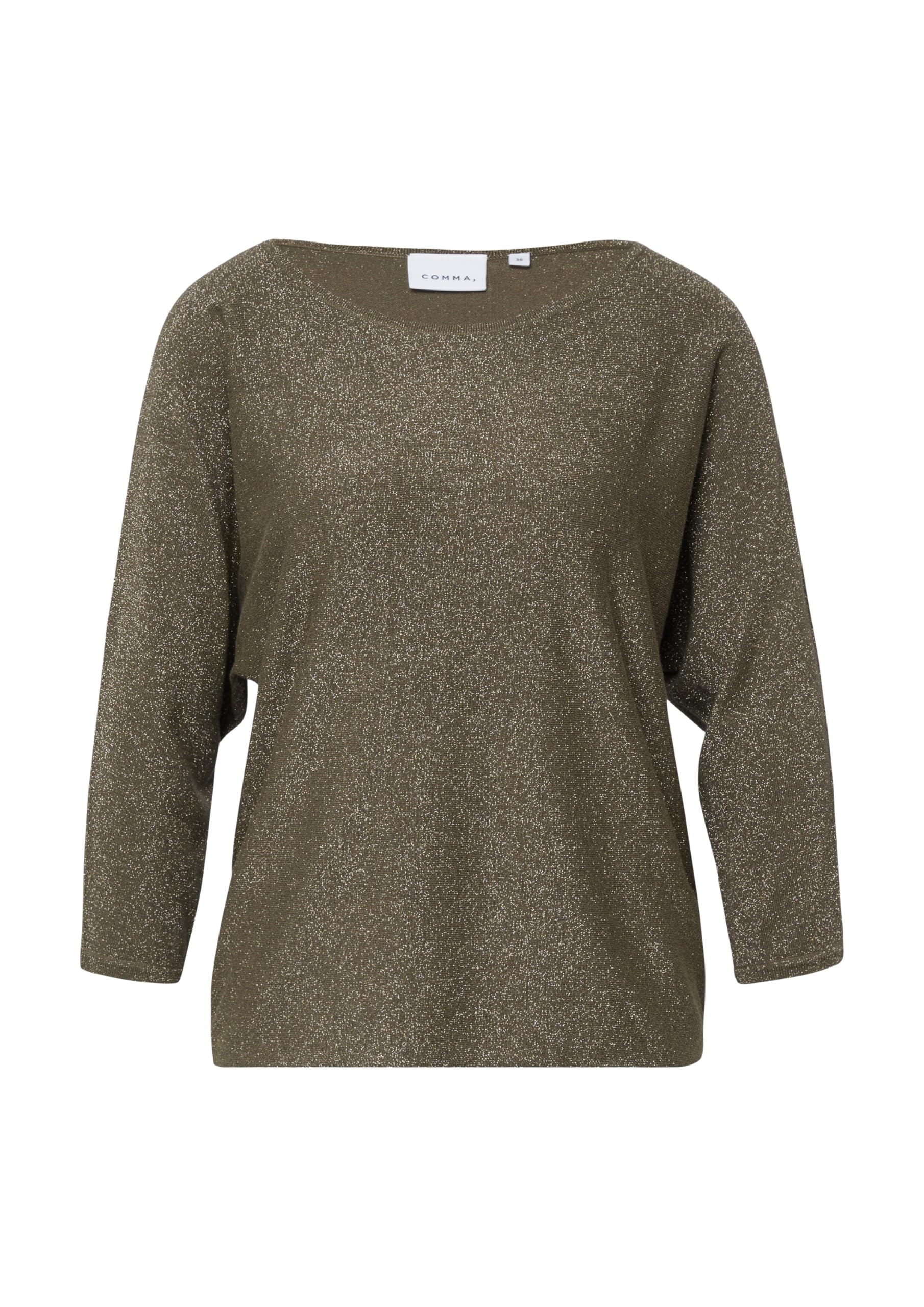 comma-feinstrickpullover-mit-glitzergarn-3-4-arm-gr-38 image 3